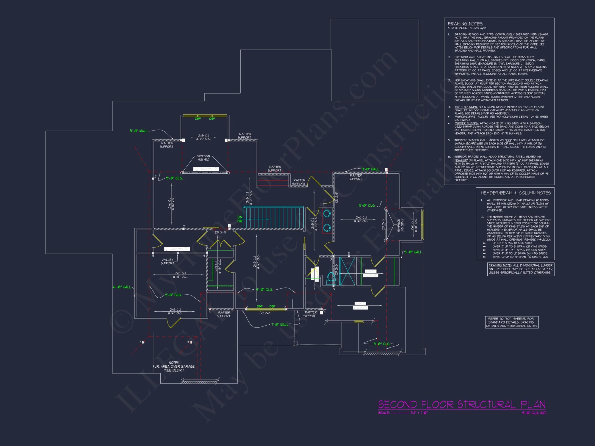Modern house Plan with 2 Story Design & Spacious Floor Plans