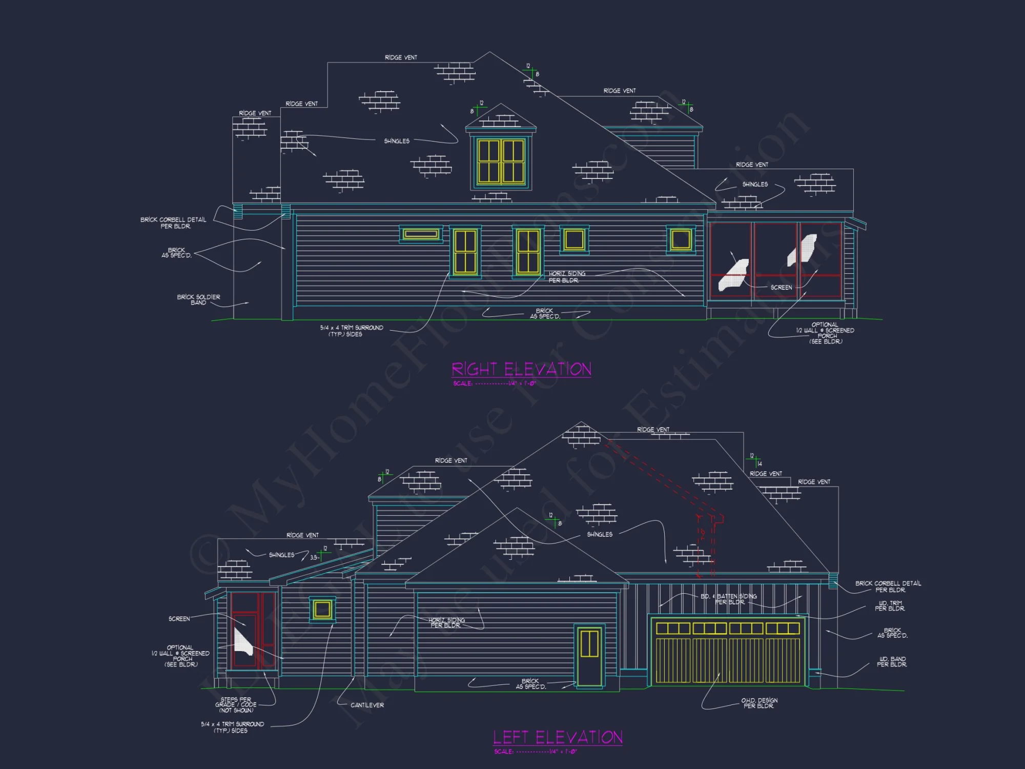 Modern house Plan with 2 Story Design & Spacious Floor Plans