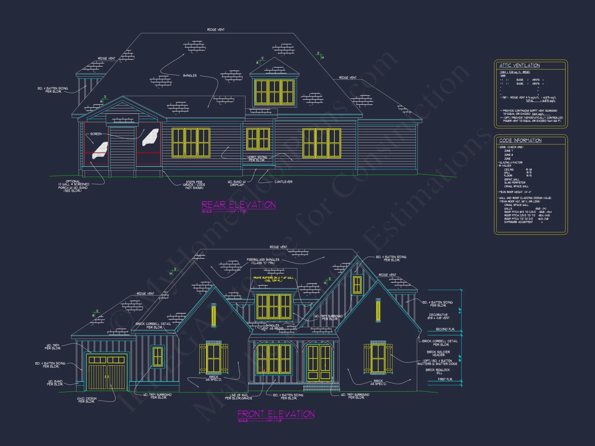 Modern house Plan with 2 Story Design & Spacious Floor Plans