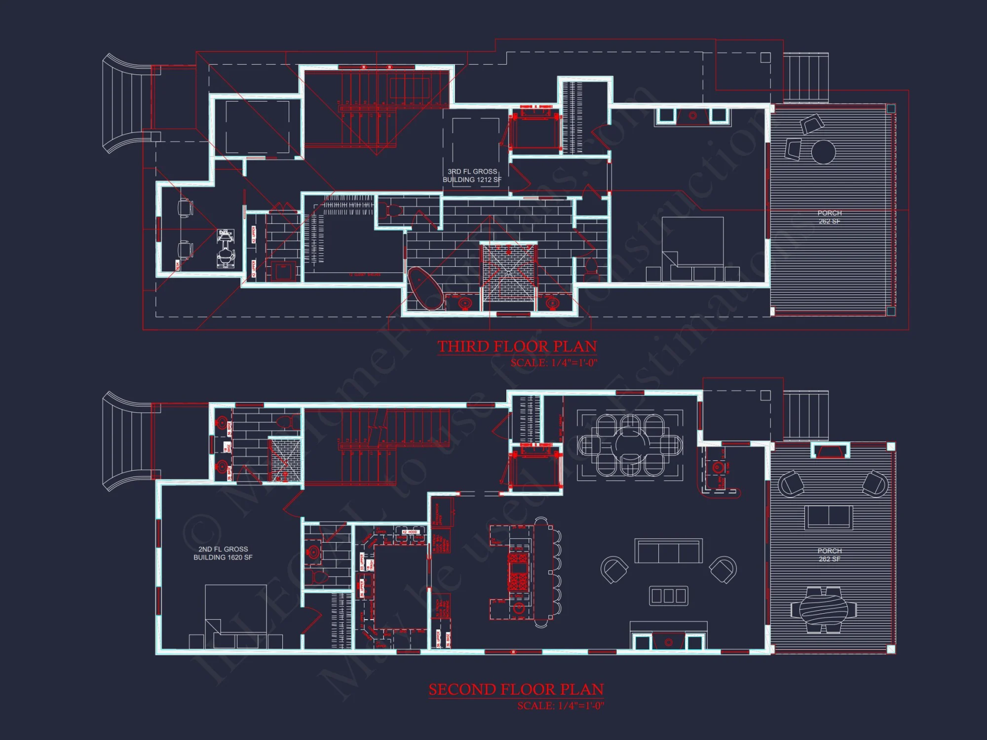 Charming 3-Story Victorian house Plan with Detailed CAD Designs