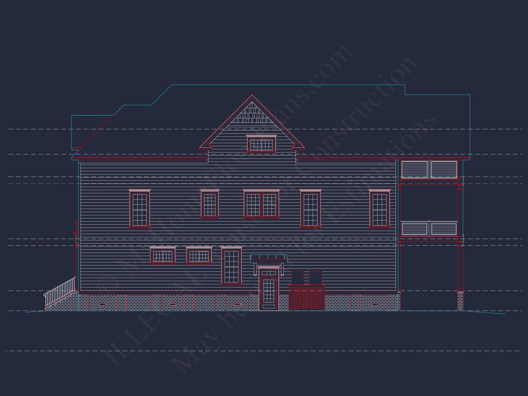 Charming 3-Story Victorian house Plan with Detailed CAD Designs