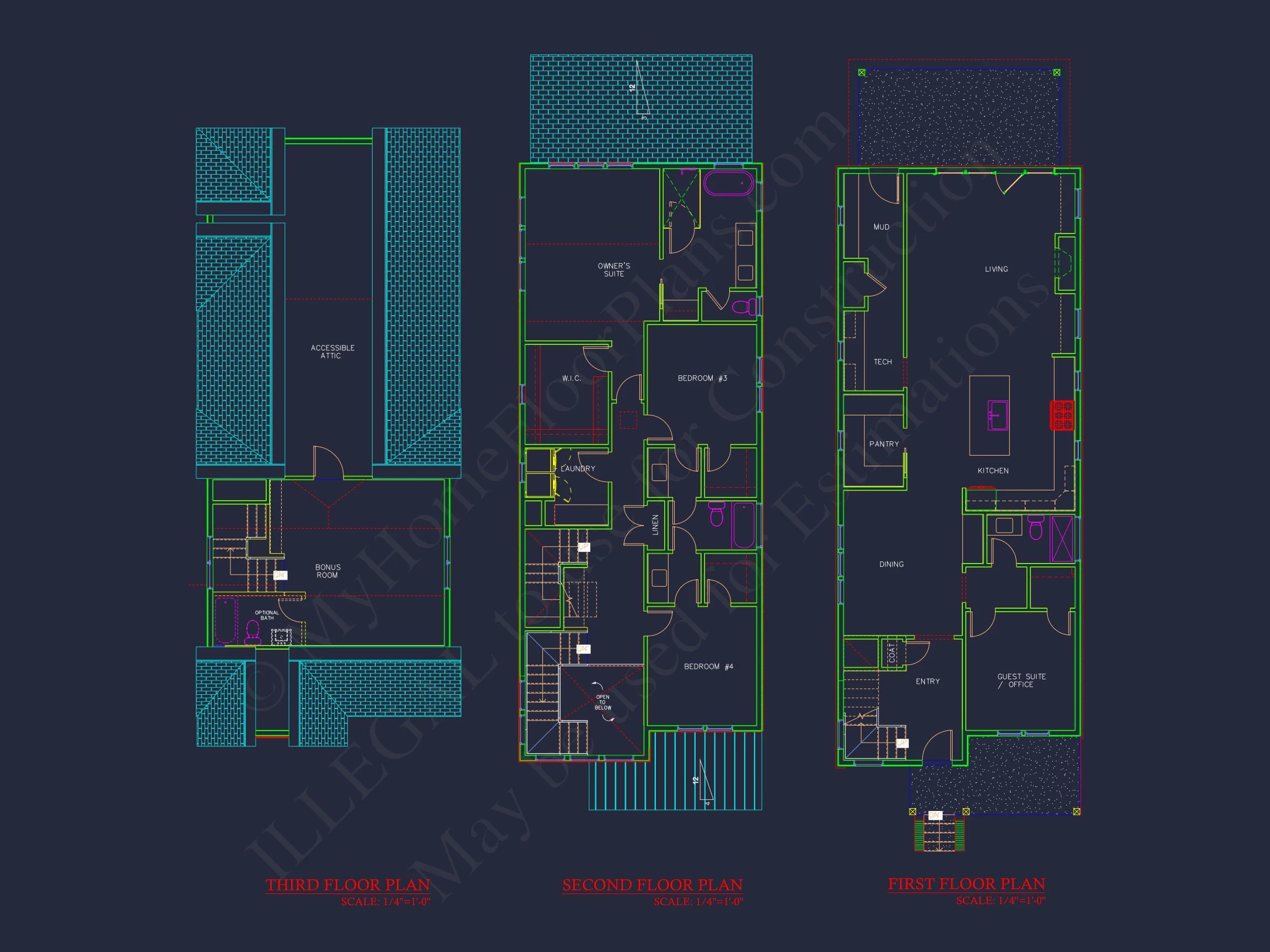 20-2094 HOUSE PLAN - Versatile Modern House Design with Floor Plan and CAD Blueprint 6 Versatile Modern house Design with Floor Plan and CAD Blueprint