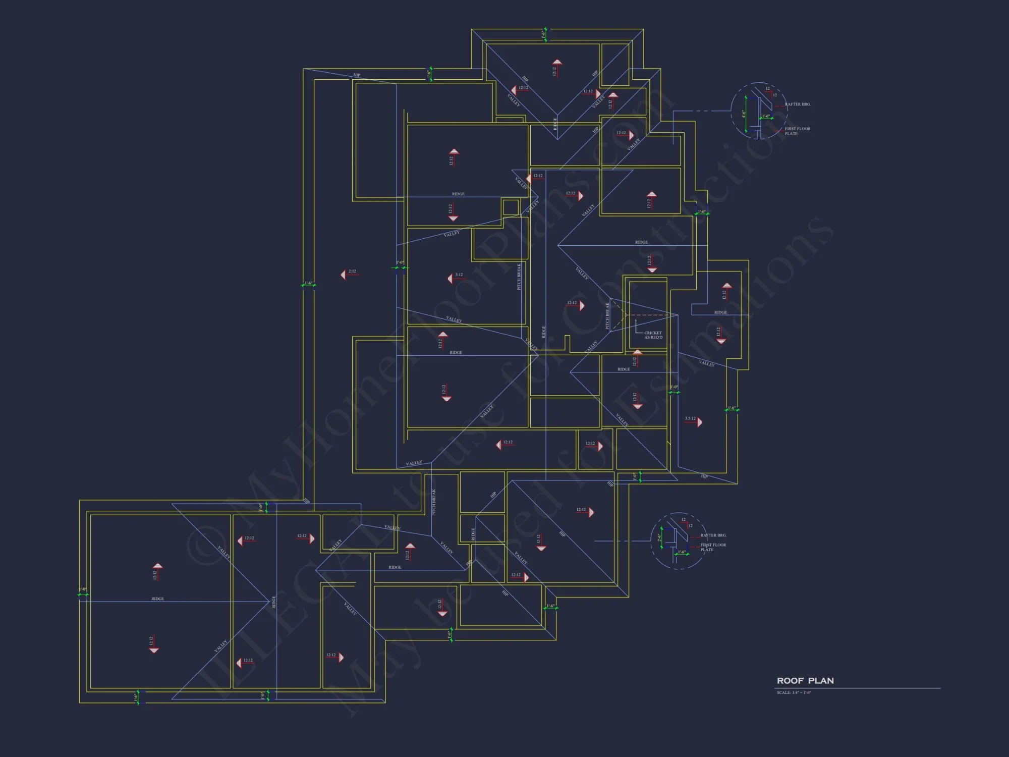 Stunning 4-Bedroom house Floor Plan with CAD Designs
