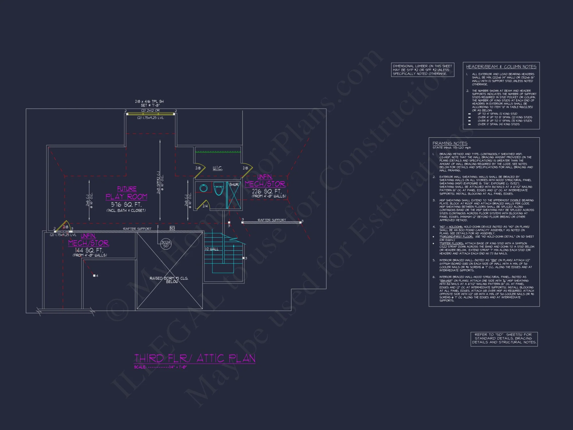 Modern Suburban house Plan with Detailed Blueprint Designs