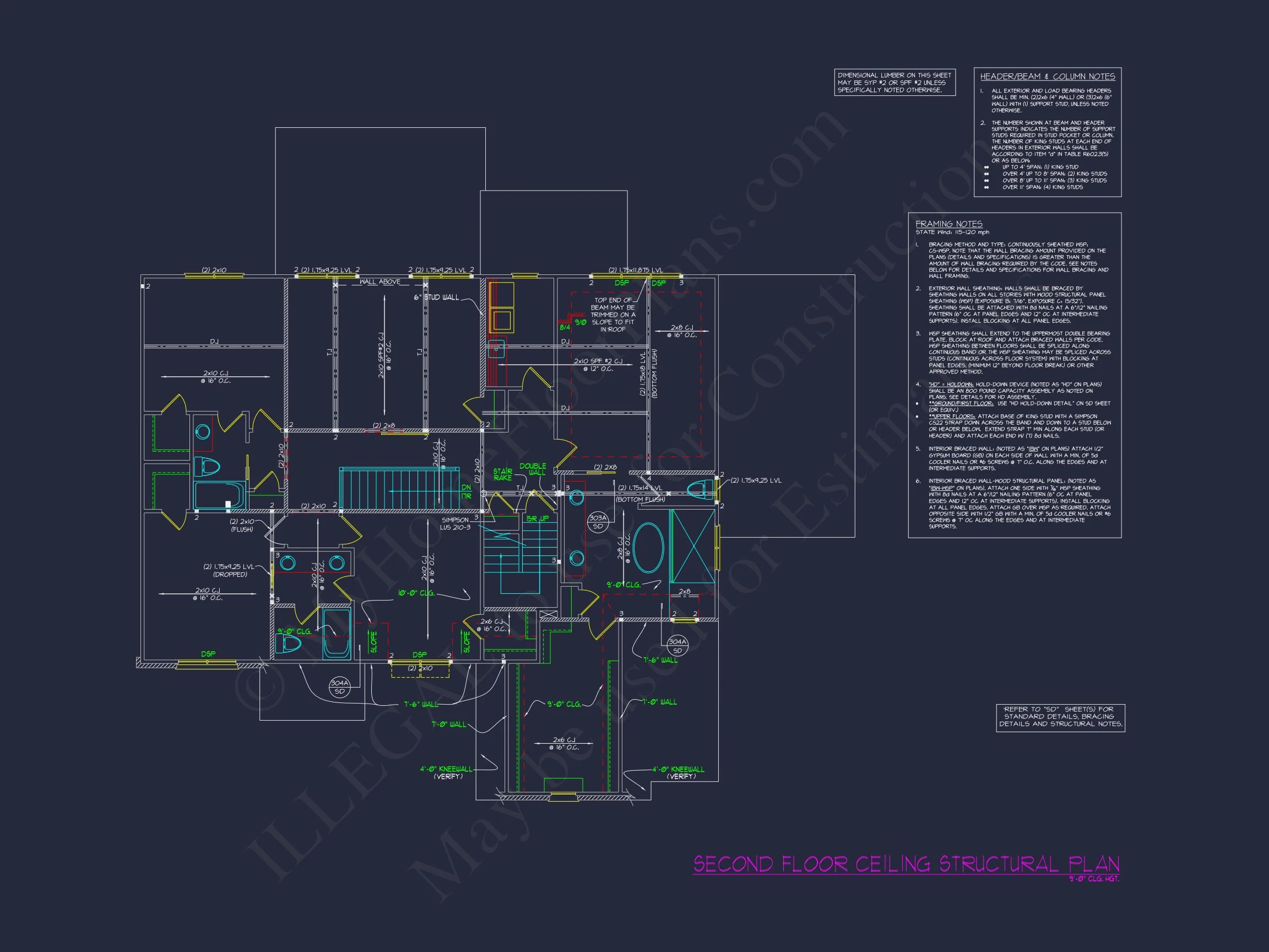 20-1846A HOUSE PLAN - Modern Suburban House Plan with Detailed Blueprint Designs 40 Modern Suburban house Plan with Detailed Blueprint Designs