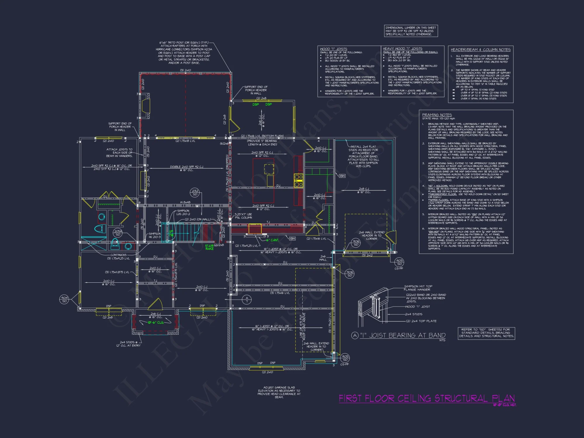 Modern Suburban house Plan with Detailed Blueprint Designs