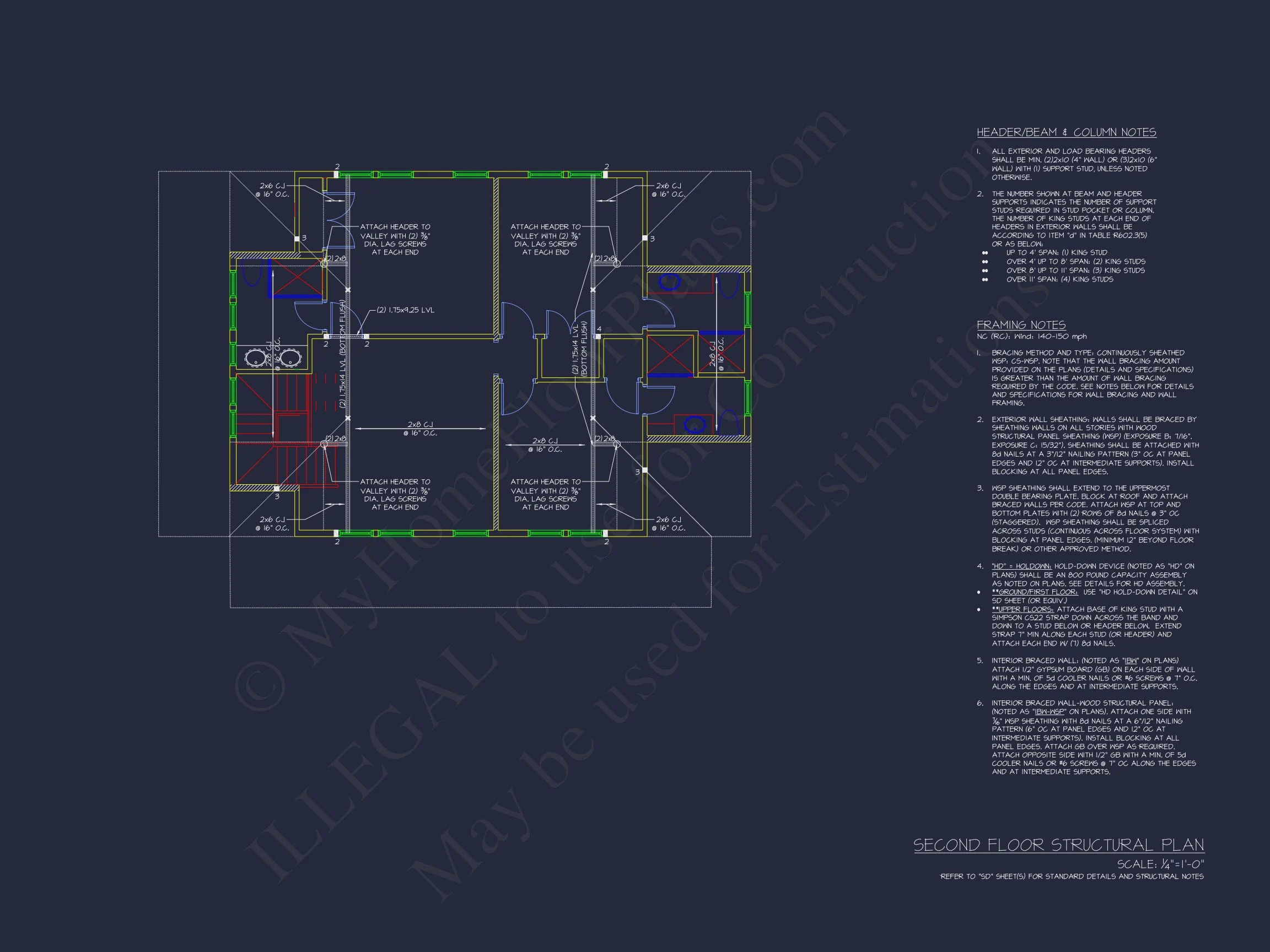 20-1726 HOUSE PLAN - Architectural House Design Blueprint with 2 Floors and CAD 16 Architectural house Design Blueprint with 2 Floors and CAD
