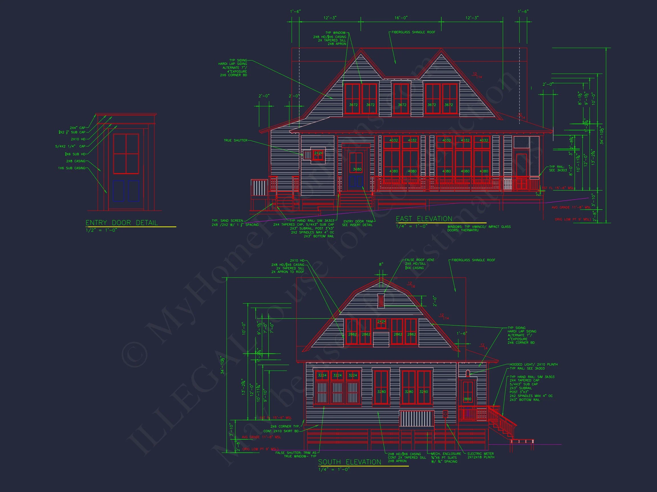20-1726 HOUSE PLAN - Architectural House Design Blueprint with 2 Floors and CAD 2 Architectural house Design Blueprint with 2 Floors and CAD