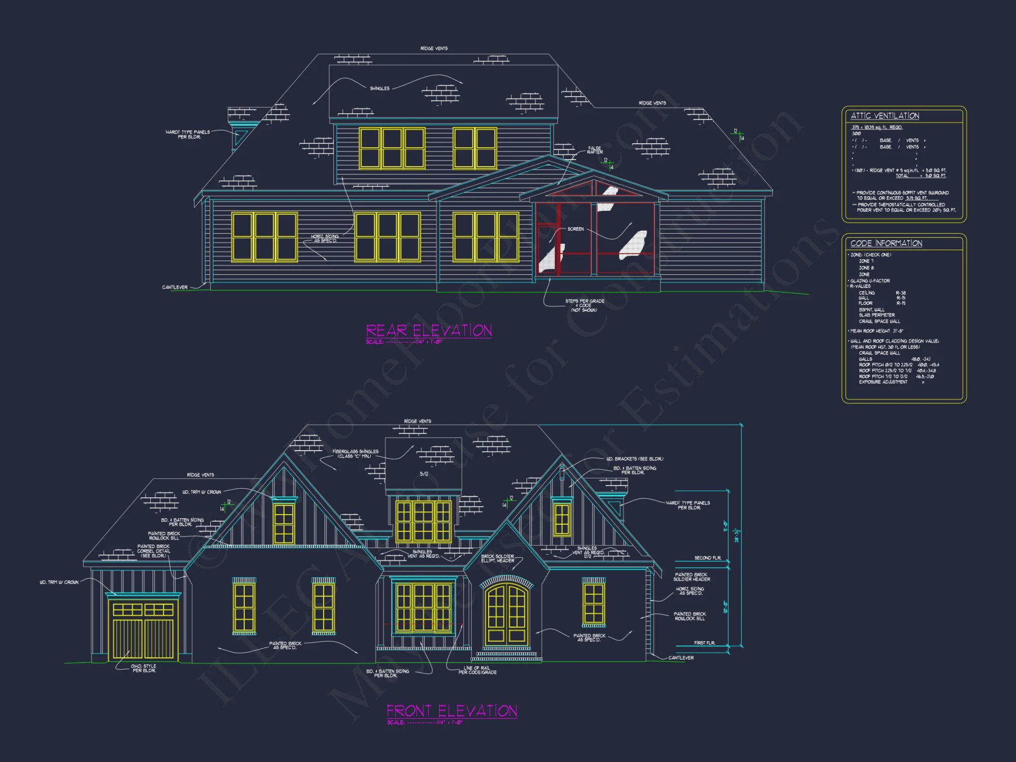 Elegant house Plan with CAD Floor Designs and Architecture