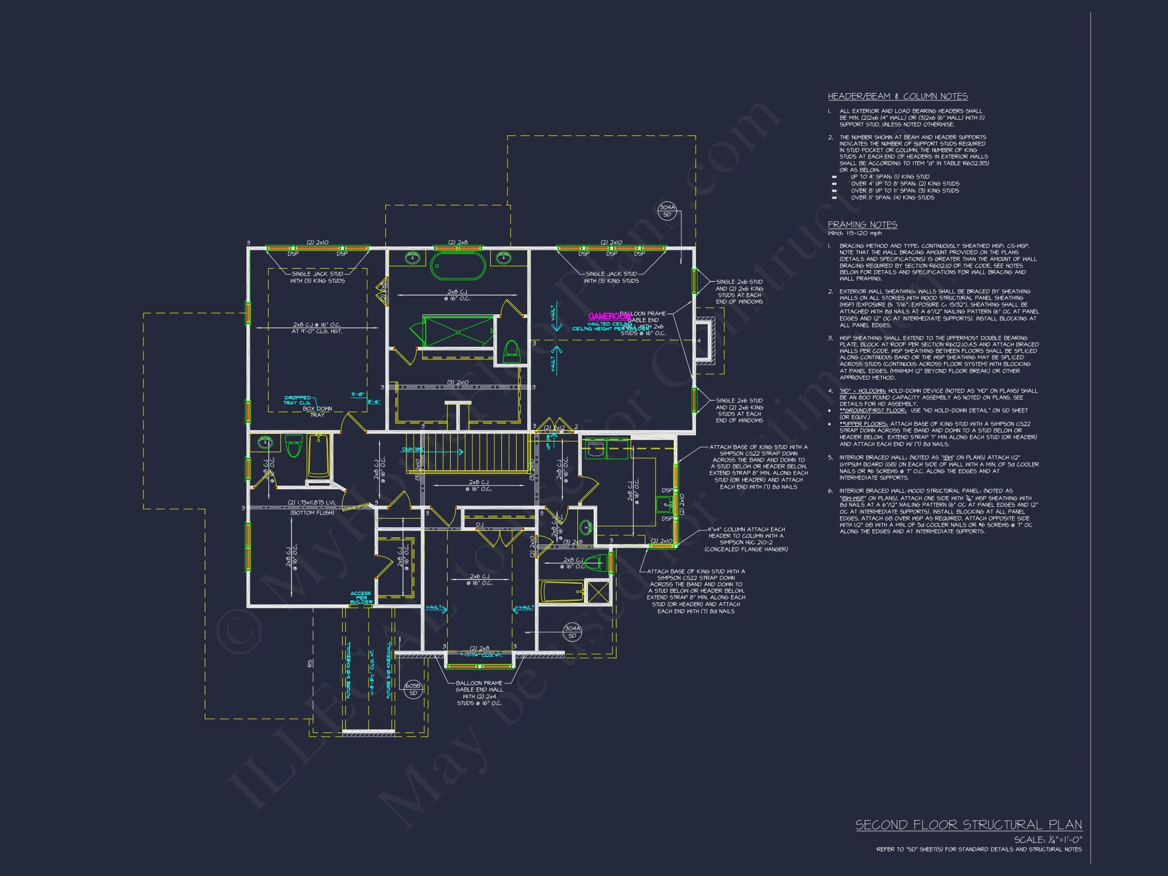 20-1450 HOUSE PLAN - Modern Craftsman House Plan with 4 Bedrooms and Spacious Floor Designs 19 Modern Craftsman house Plan with 4 Bedrooms and Spacious Floor Designs