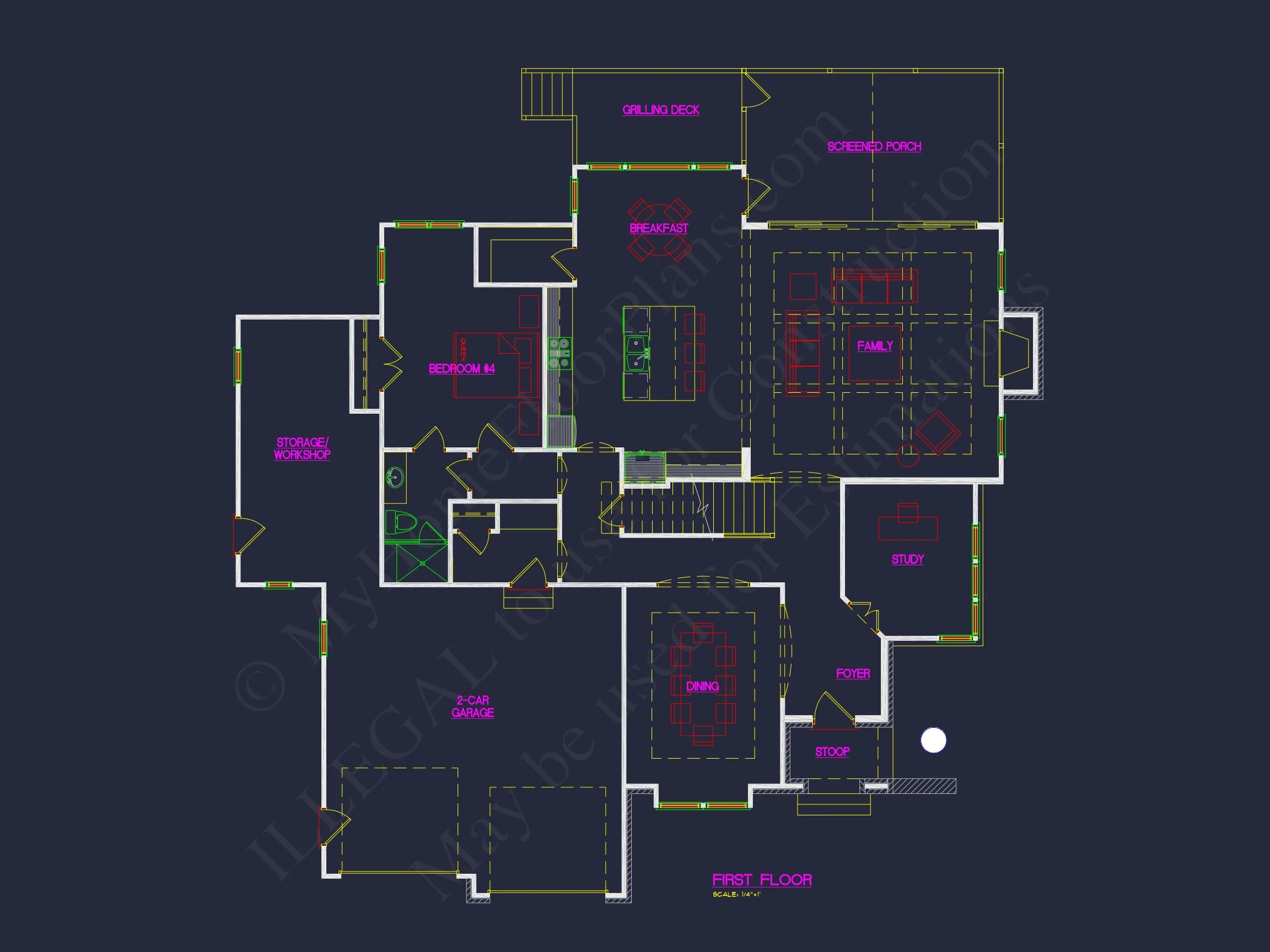 20-1450 HOUSE PLAN - Modern Craftsman House Plan with 4 Bedrooms and Spacious Floor Designs 15 Modern Craftsman house Plan with 4 Bedrooms and Spacious Floor Designs