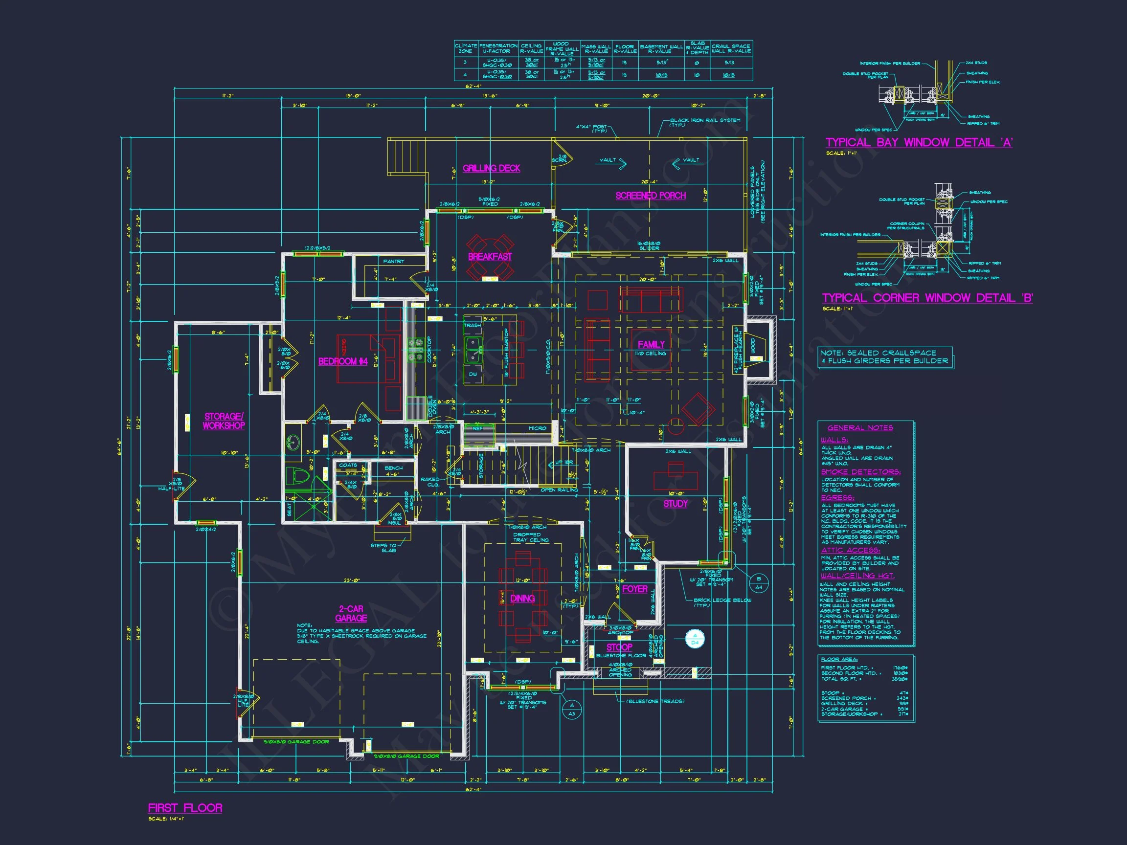 20-1450 HOUSE PLAN - Modern Craftsman House Plan with 4 Bedrooms and Spacious Floor Designs 9 Modern Craftsman house Plan with 4 Bedrooms and Spacious Floor Designs