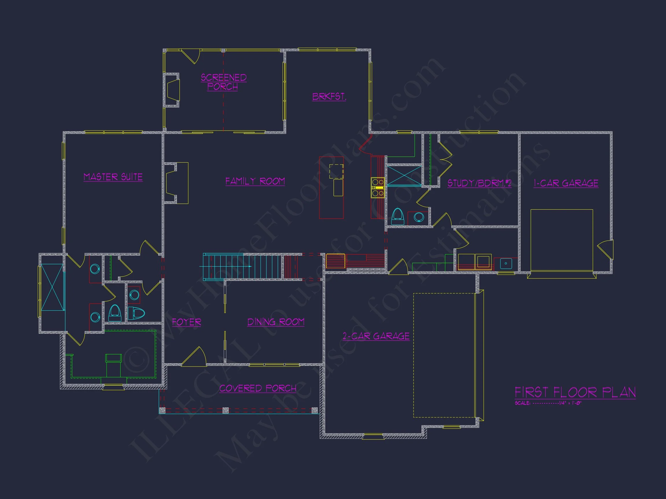 20-1349 HOUSE PLAN - Modern Farmhouse House Plan – 4 Beds, 2,800+ Sq Ft, Open Layout & 3-Car Garage 42 Spacious 4-Bedroom house Plan with Floor Plans and CAD Designs