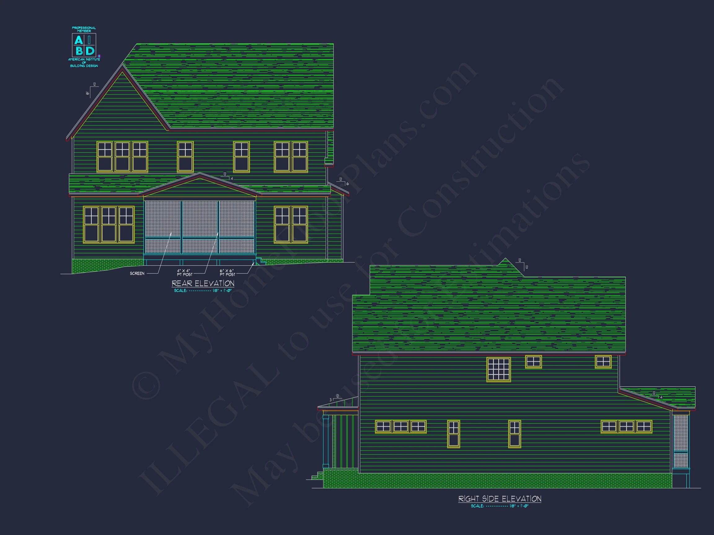 20-1273 HOUSE PLAN - Modern Craftsman House Plan with Open Floor Plan & CAD Design 10 Modern Craftsman house Plan with Open Floor Plan & CAD Design