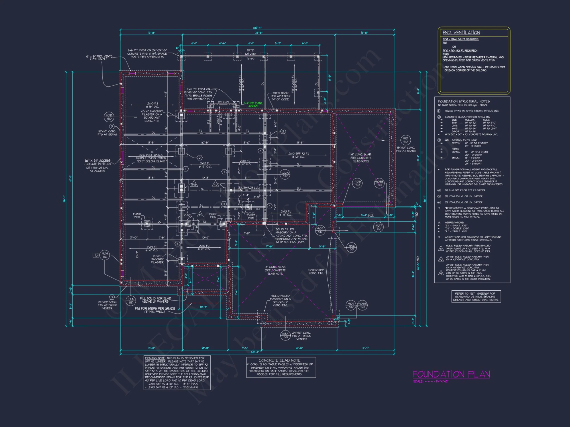 Beautiful house Plan with 4 Bedrooms, CAD Blueprints & Designs
