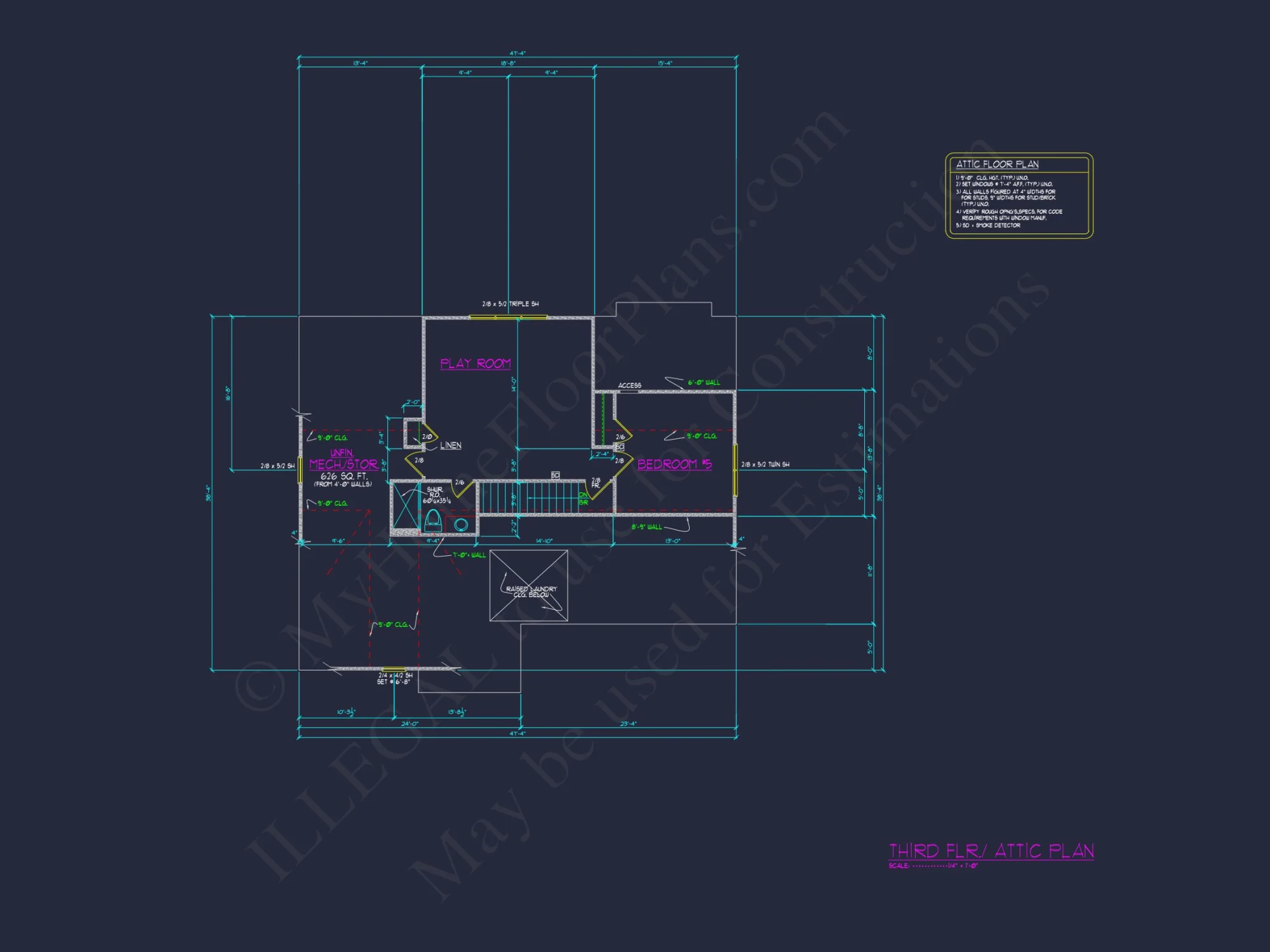 Beautiful house Plan with 4 Bedrooms, CAD Blueprints & Designs