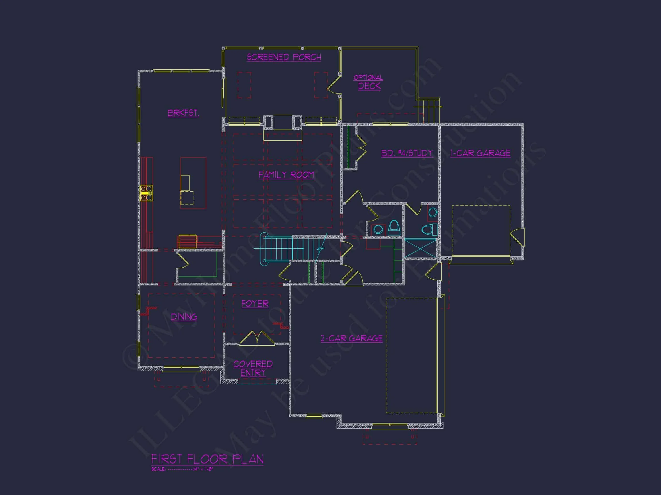 20-1249B HOUSE PLAN - Modern Farmhouse Plan - 4-Bed, 4-Bath, 4,050 SF 42 Beautiful house Plan with 4 Bedrooms, CAD Blueprints & Designs