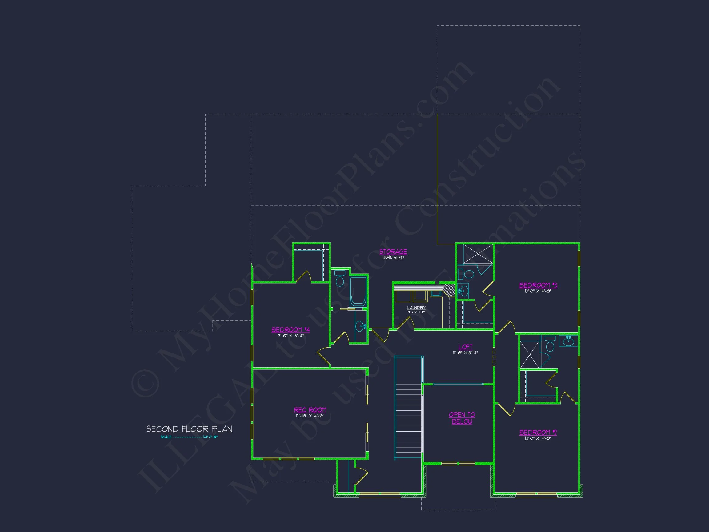 20-1205 HOUSE PLAN - Spacious Tudor-Inspired Floor Plan with 4 Bedrooms and 3 Garages 6 Spacious Tudor-Inspired Floor Plan with 4 Bedrooms and 3 Garages