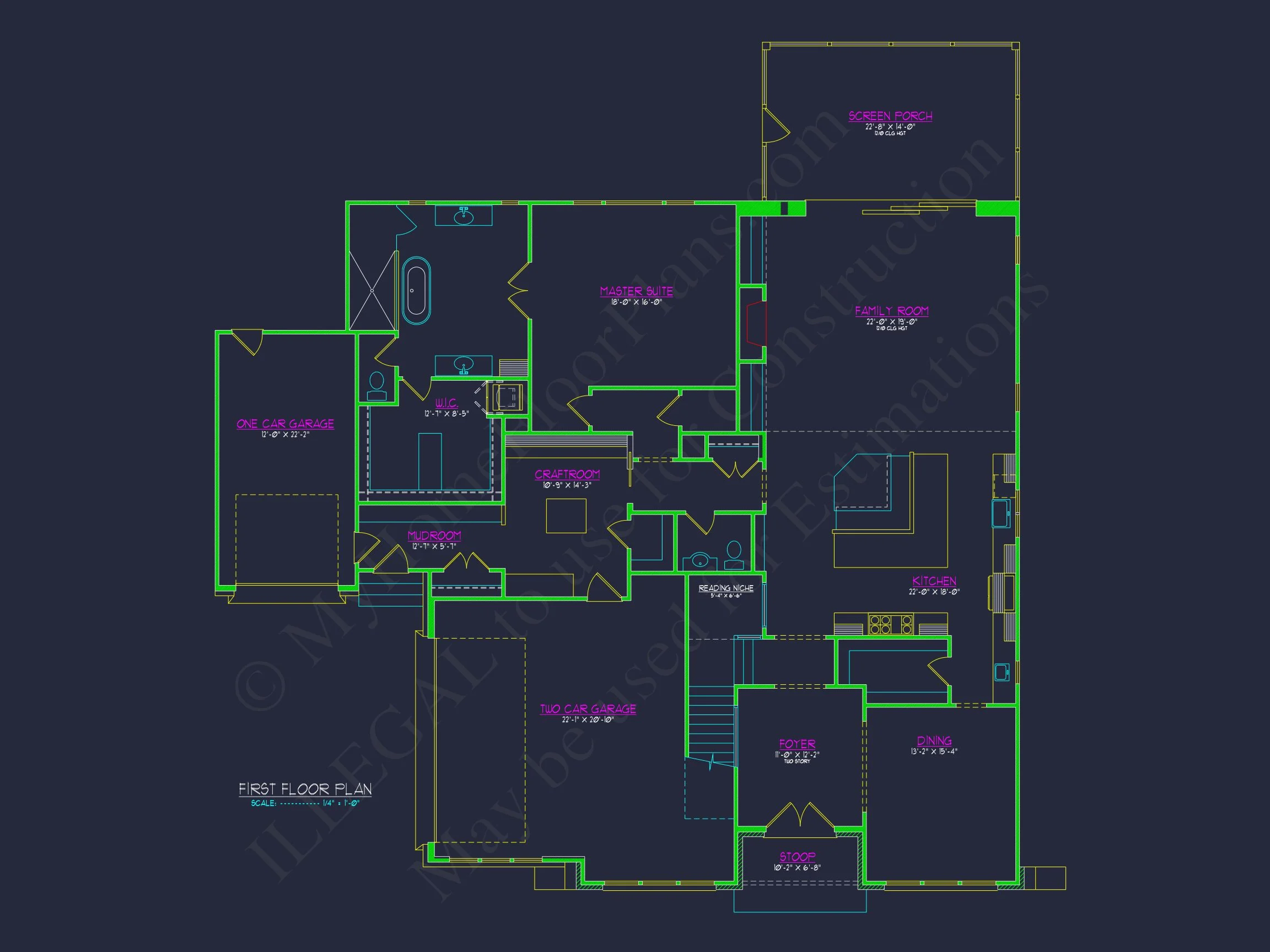 20-1205 HOUSE PLAN - Spacious Tudor-Inspired Floor Plan with 4 Bedrooms and 3 Garages 4 Spacious Tudor-Inspired Floor Plan with 4 Bedrooms and 3 Garages