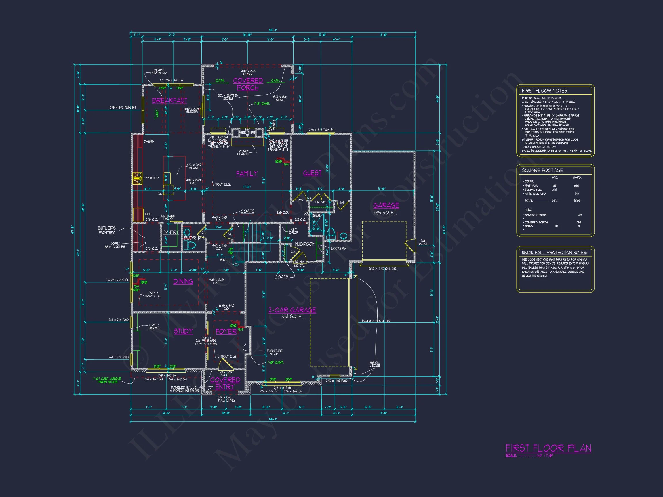 20-1147 HOUSE PLAN - Farmhouse House Floor Plan with CAD Blueprint Designs 22 Farmhouse house Floor Plan with CAD Blueprint Designs