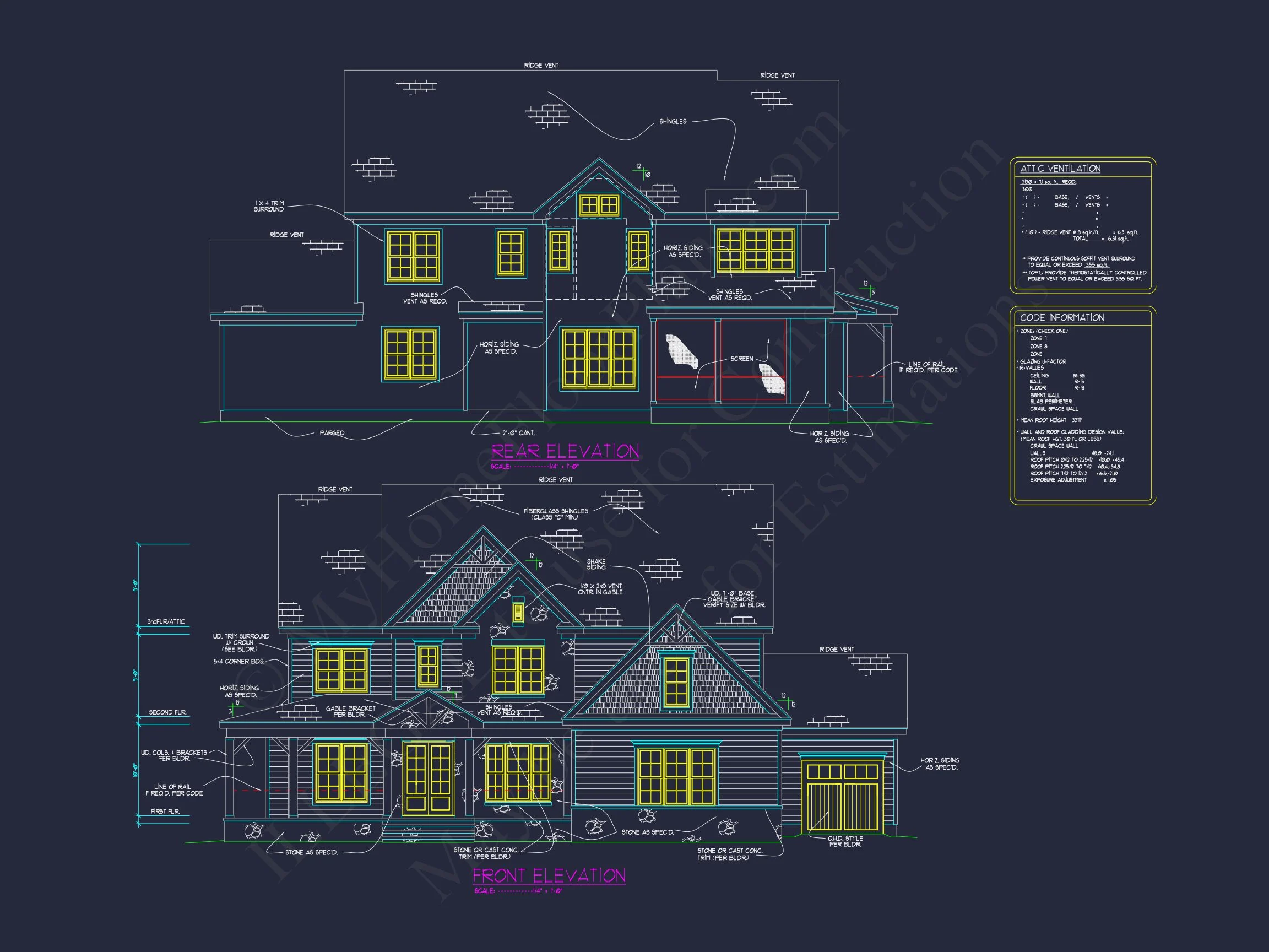 20-1128 HOUSE PLAN - Elegant House Plan with Blueprint CAD Architecture Designs 5 Elegant house Plan with Blueprint CAD Architecture Designs