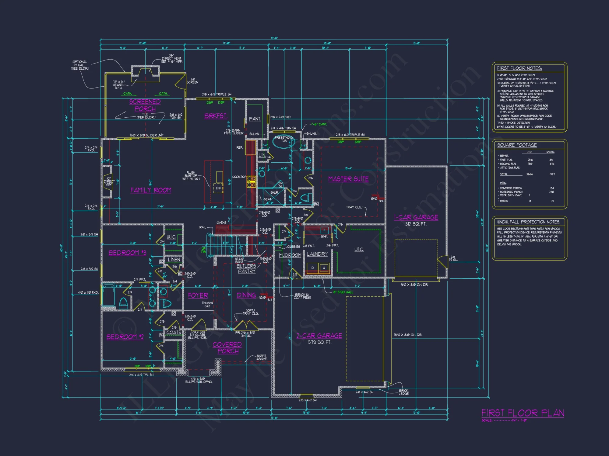 Spacious Two-Story house Plan with CAD Design and Blueprint