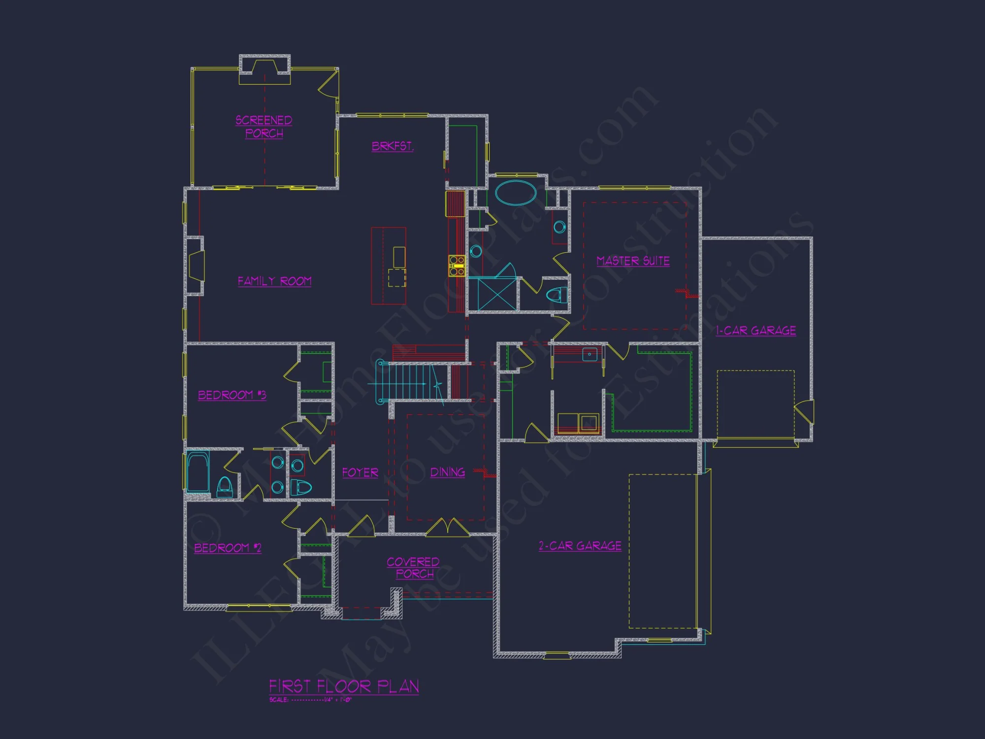 Spacious Two-Story house Plan with CAD Design and Blueprint