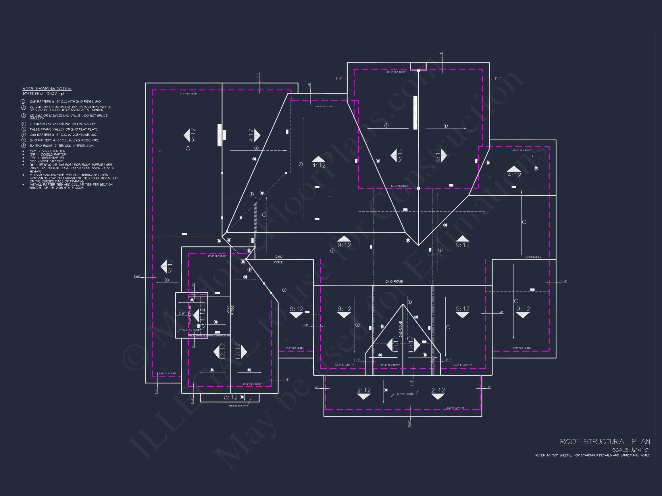 19-2305 HOUSE PLAN - Modern Farmhouse House Plan – 4 Bed, 3,361 Sq Ft, 1.5 Stories (CAD + Engineering Included) 16 Stunning house Floor Plan with 4 Beds, 4 Baths & Bonus Room