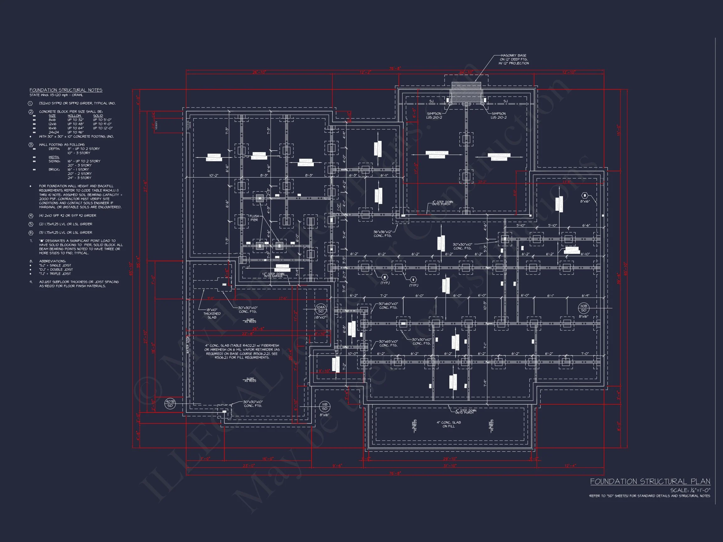 19-2305 HOUSE PLAN - Modern Farmhouse House Plan – 4 Bed, 3,361 Sq Ft, 1.5 Stories (CAD + Engineering Included) 13 Stunning house Floor Plan with 4 Beds, 4 Baths & Bonus Room