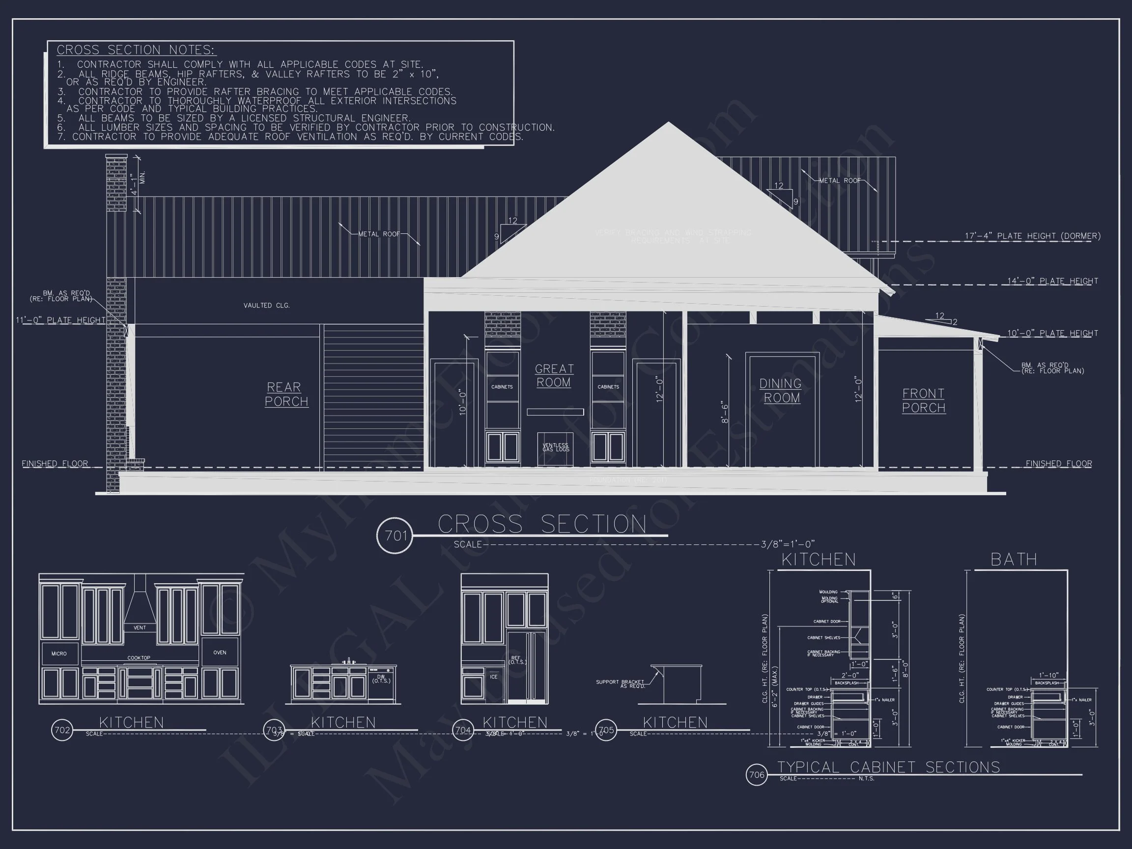 19-2305 HOUSE PLAN - Modern Farmhouse House Plan – 4 Bed, 3,361 Sq Ft, 1.5 Stories (CAD + Engineering Included) 9 Stunning house Floor Plan with 4 Beds, 4 Baths & Bonus Room