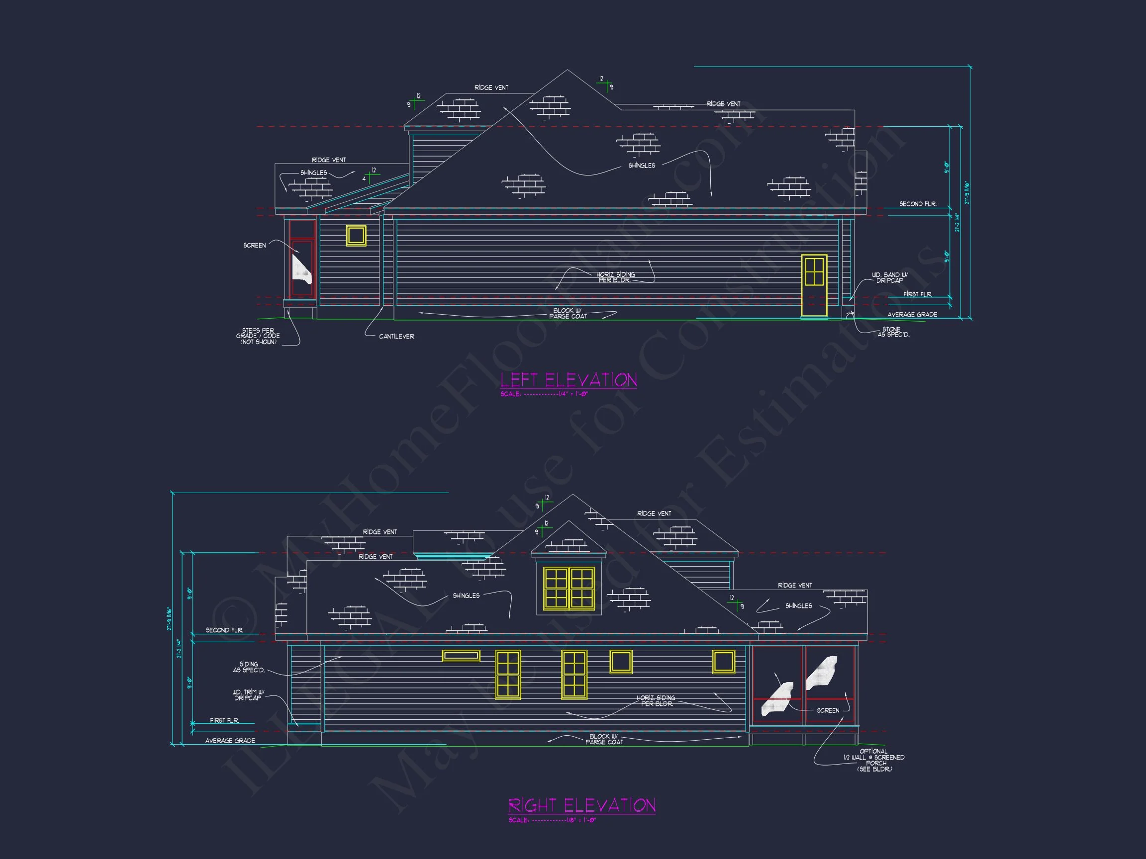 19-2212 HOUSE PLAN - Elegant House Design with Two Floors and Custom Floor Plan 36 Elegant house Design with Two Floors and Custom Floor Plan