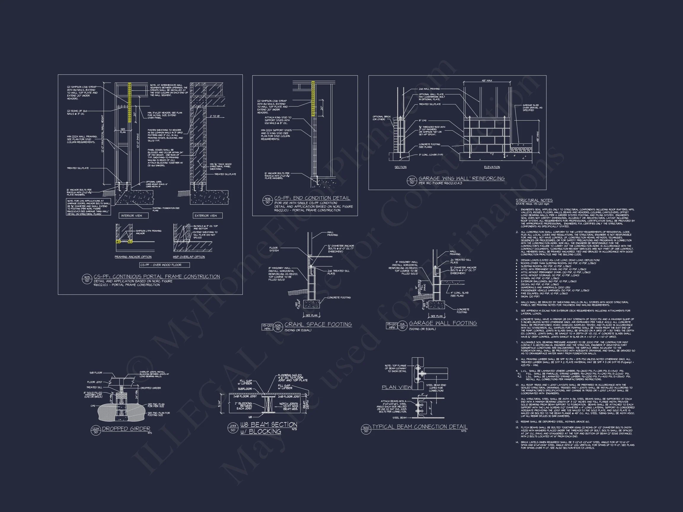 19-1976 HOUSE PLAN - Stylish House Plan with CAD Designs | Floor Plan & Blueprint 21 Floor Plan & Blueprint