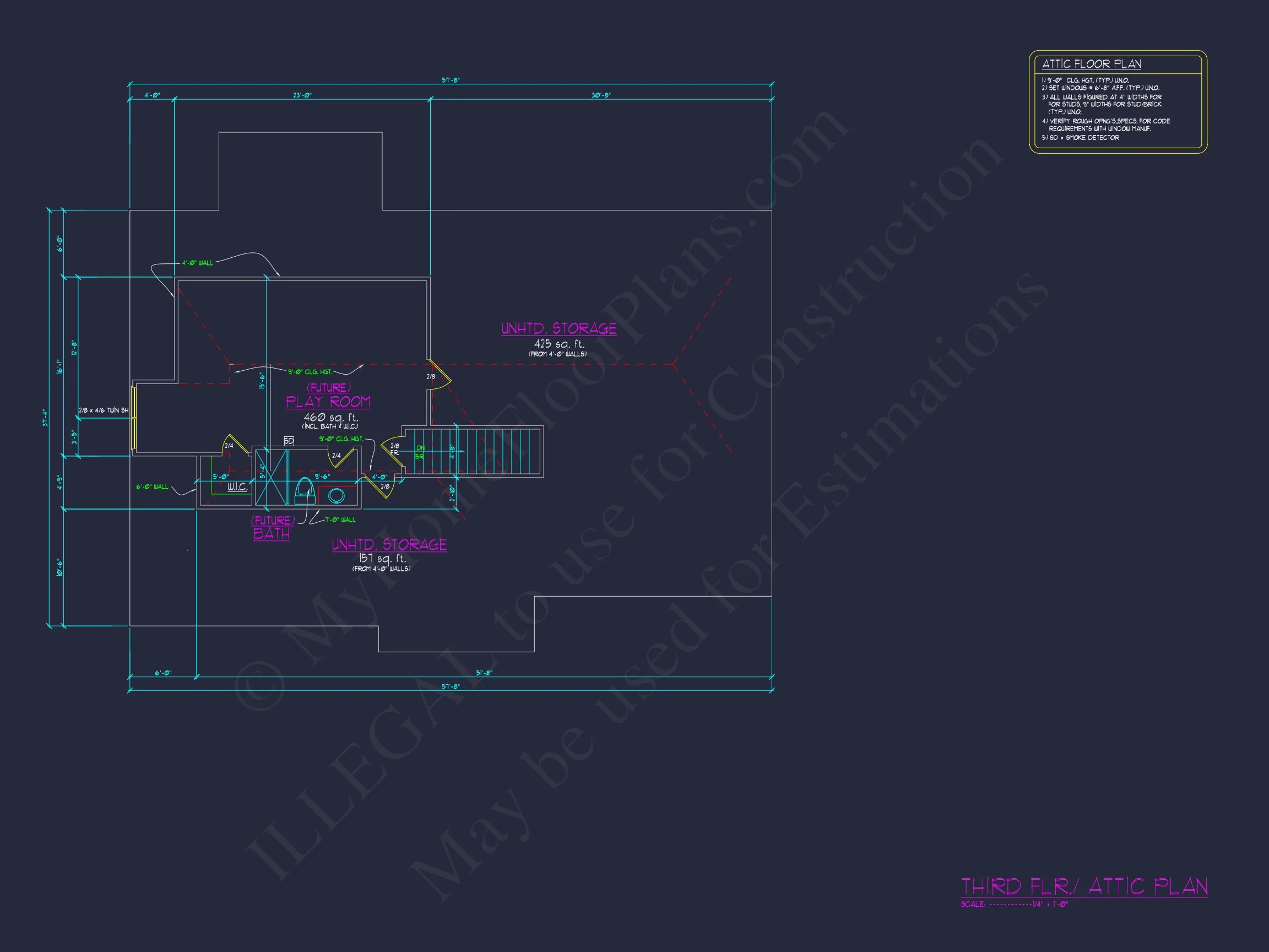 19-1976 HOUSE PLAN - Stylish House Plan with CAD Designs | Floor Plan & Blueprint 15 Floor Plan & Blueprint