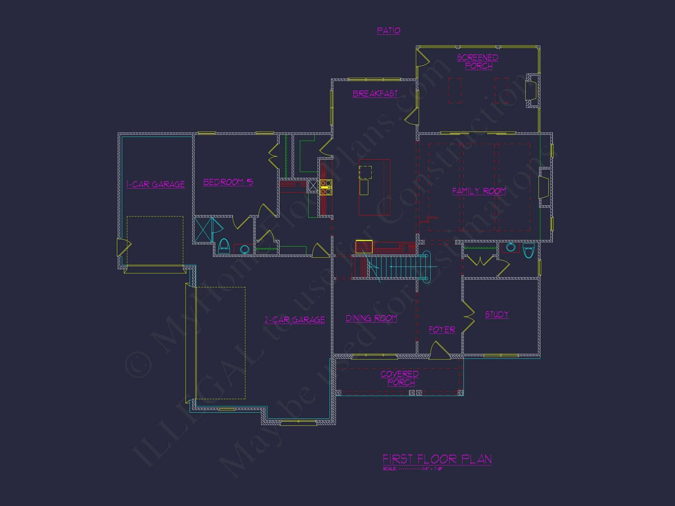 19-1791D HOUSE PLAN - Beautiful 2.5-Story House Plan with 5 Bedrooms and Detailed CAD Designs 73 Beautiful 2.5-Story house Plan with 5 Bedrooms and Detailed CAD Designs