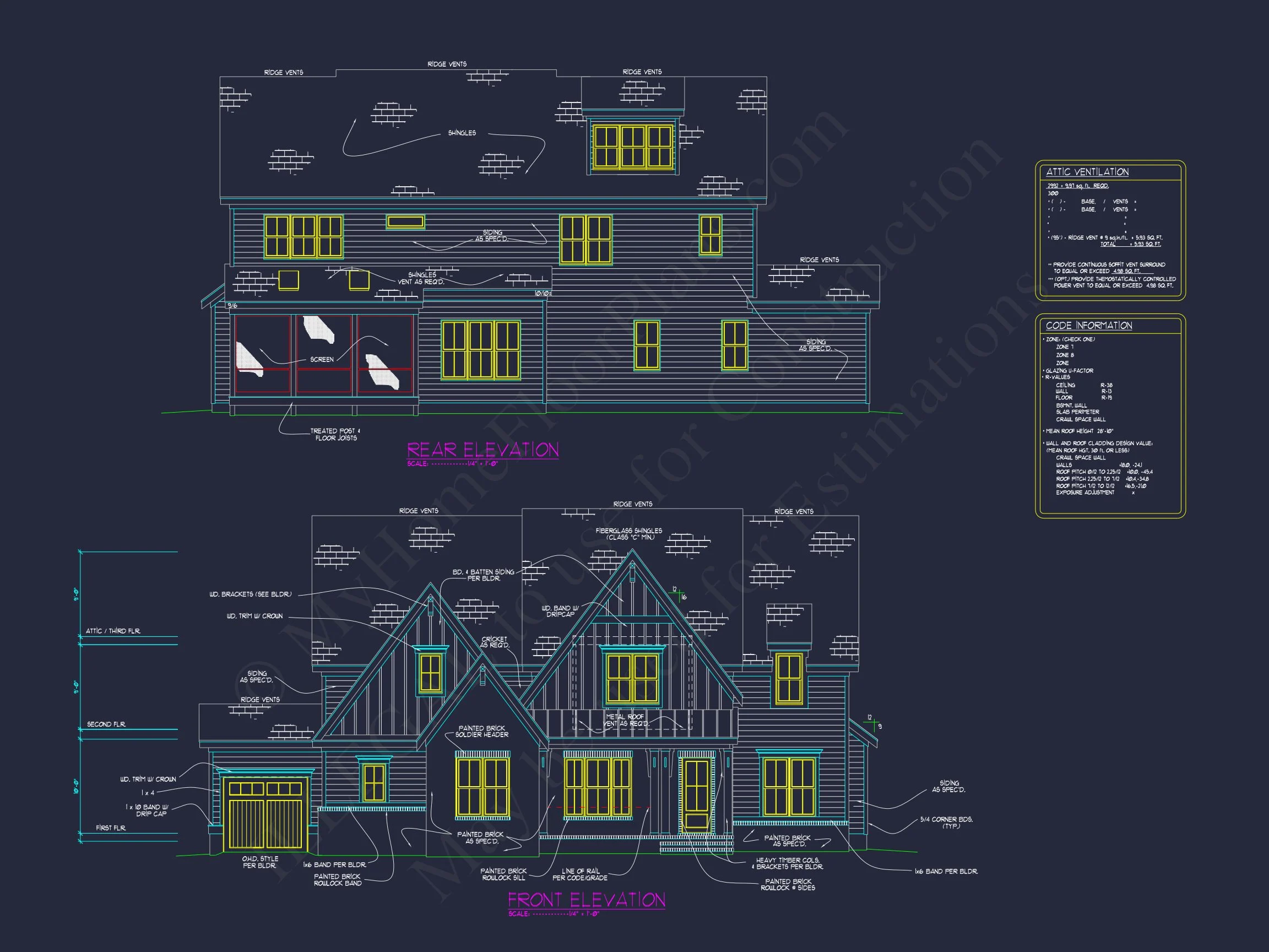 19-1791D HOUSE PLAN - Beautiful 2.5-Story House Plan with 5 Bedrooms and Detailed CAD Designs 71 Beautiful 2.5-Story house Plan with 5 Bedrooms and Detailed CAD Designs
