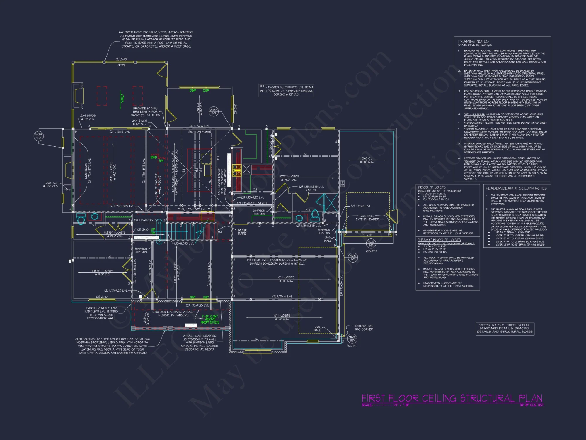 Spacious Traditional house Plan with 3 Floors and CAD Blueprint