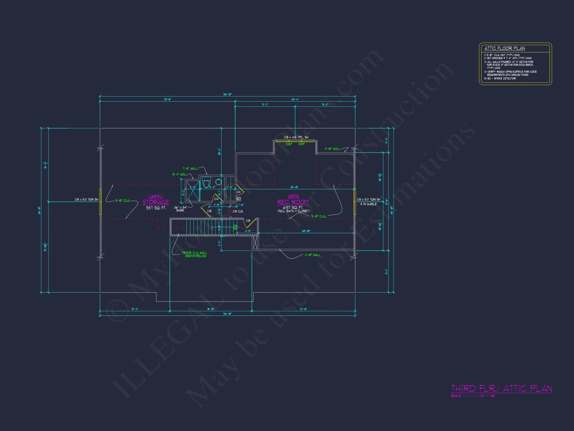 Spacious Traditional house Plan with 3 Floors and CAD Blueprint