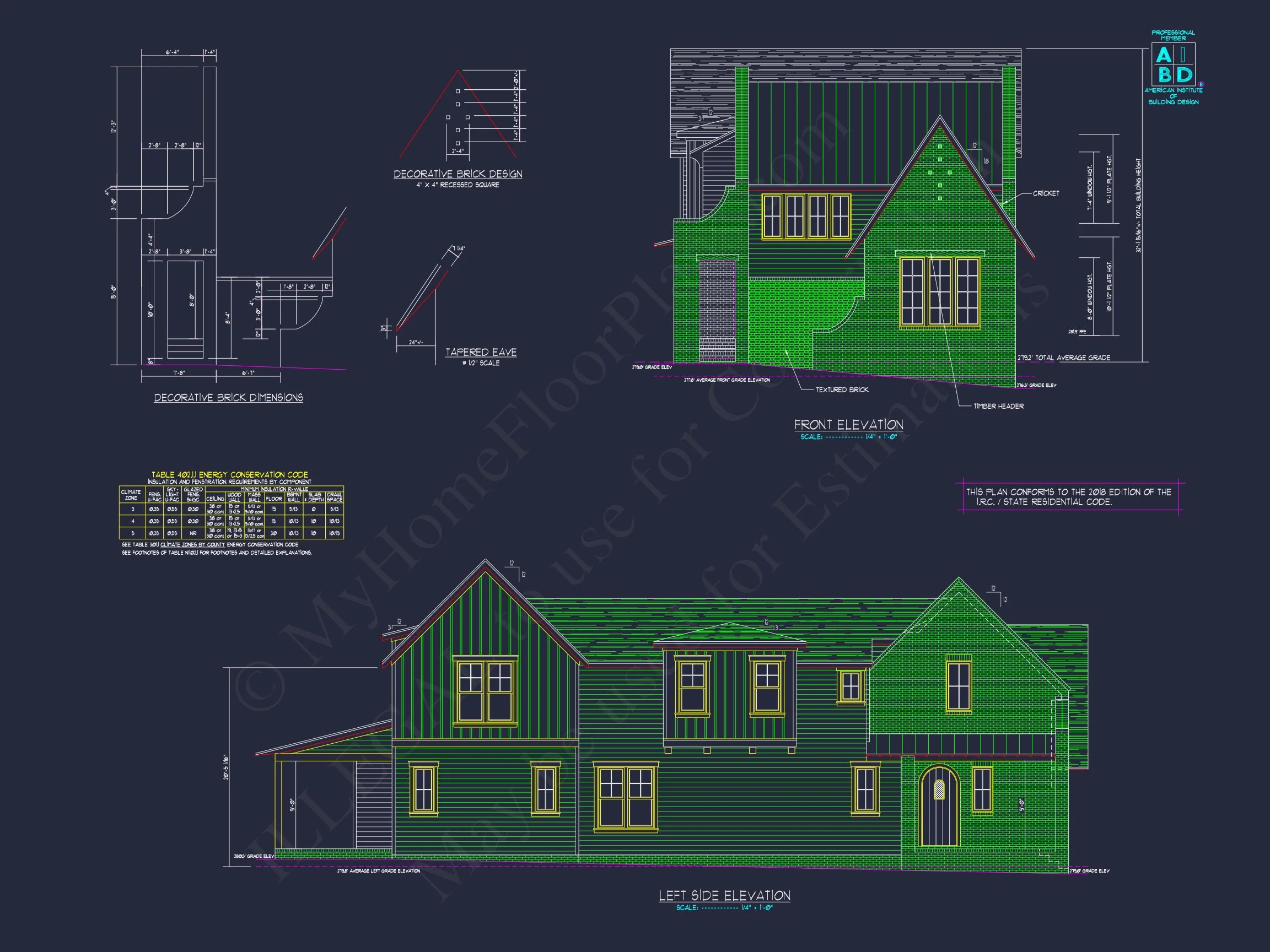 19-1615 HOUSE PLAN - Charming Two-Story House Plan with CAD Designs and Floor Blueprint 50 Charming Two-Story house Plan with CAD Designs and Floor Blueprint