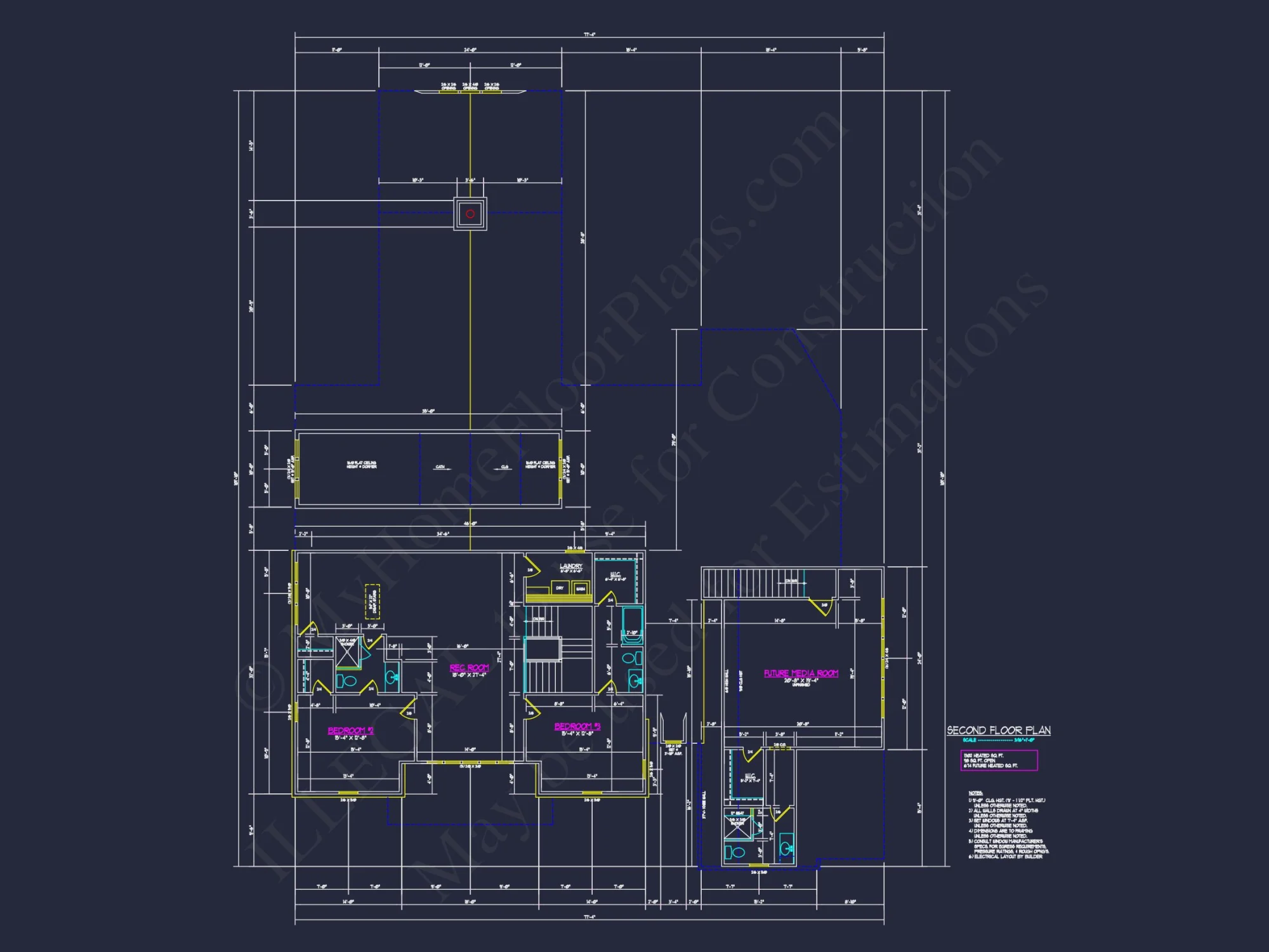 Modern Craftsman house Design with Detailed Floor Plans & CAD