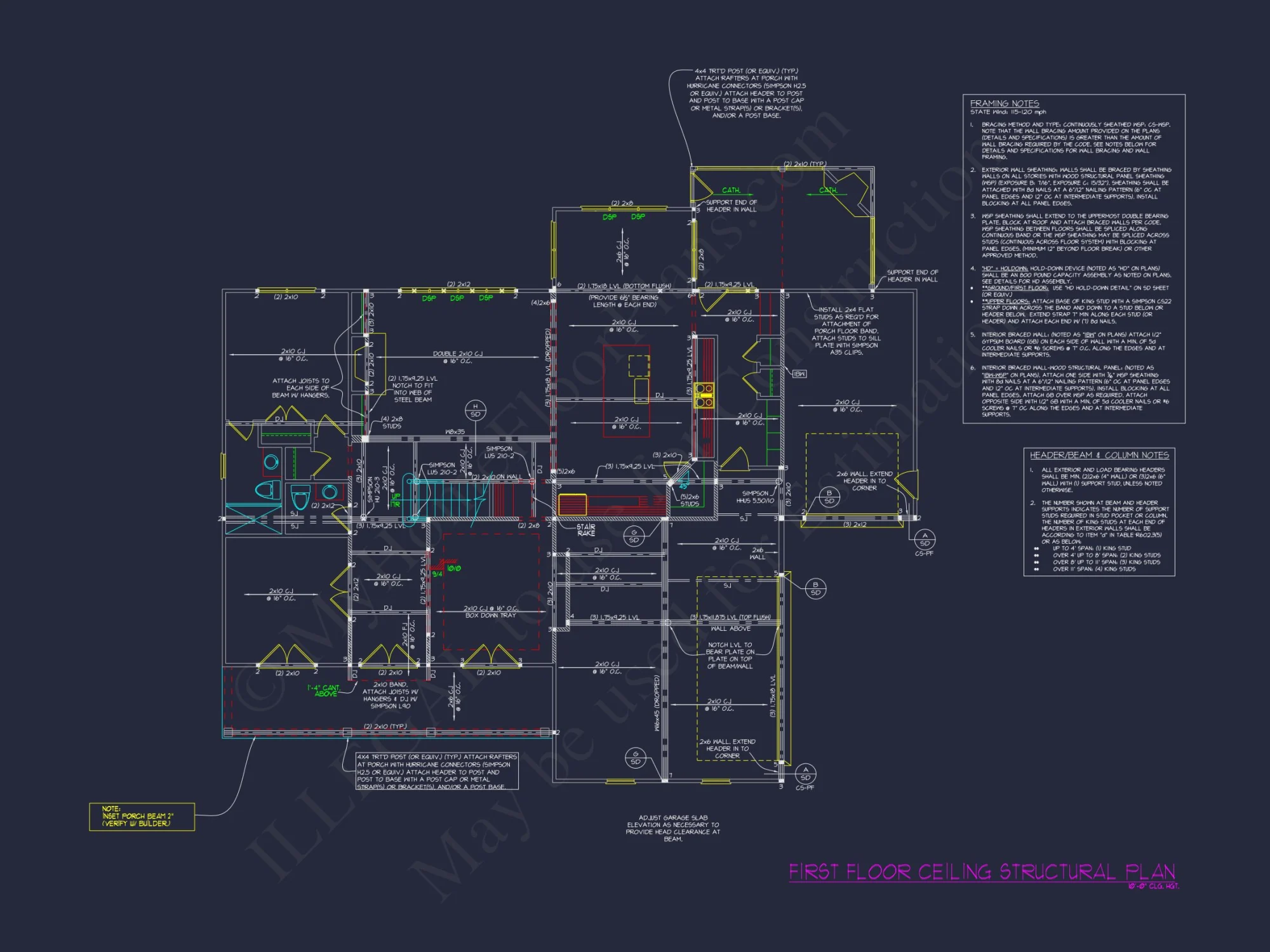 Elegant house Plan with Modern Floor Plan Designs and CAD Blueprints