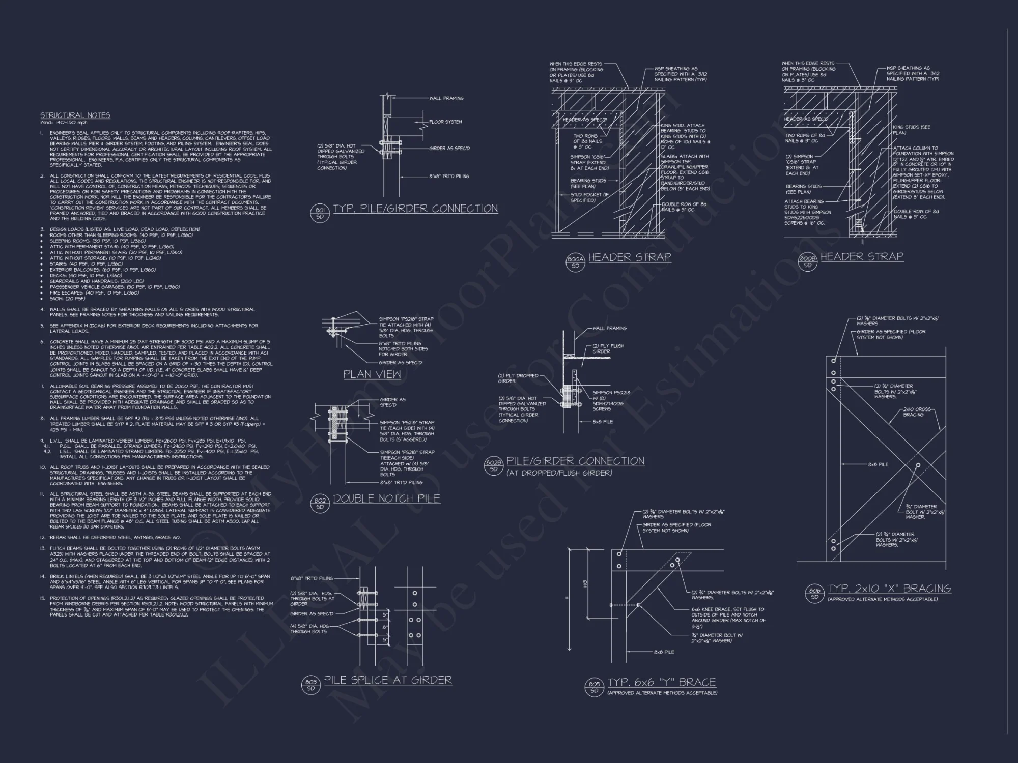 Custom Coastal house Plan with CAD Blueprints and Designs