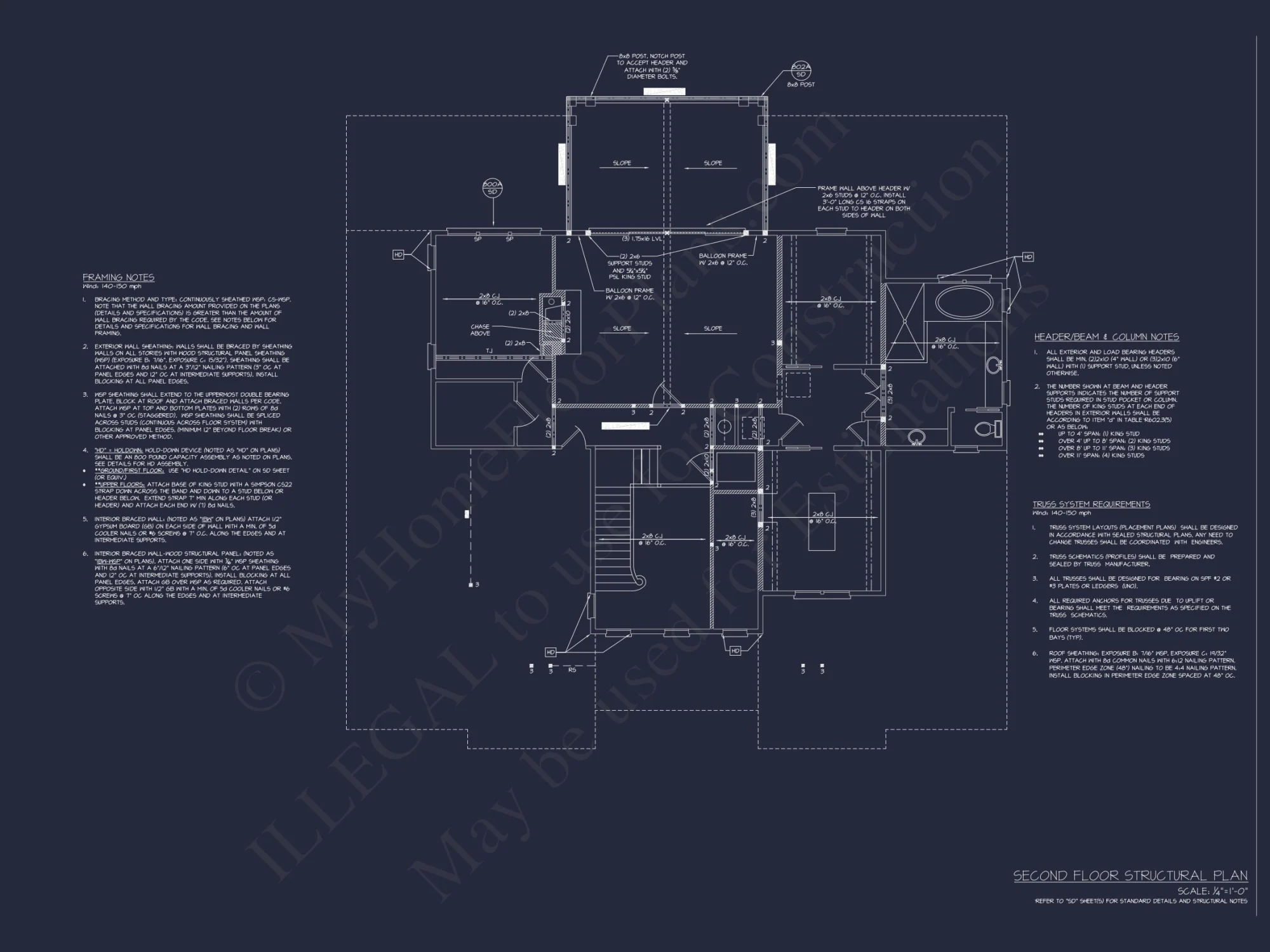Custom Coastal house Plan with CAD Blueprints and Designs