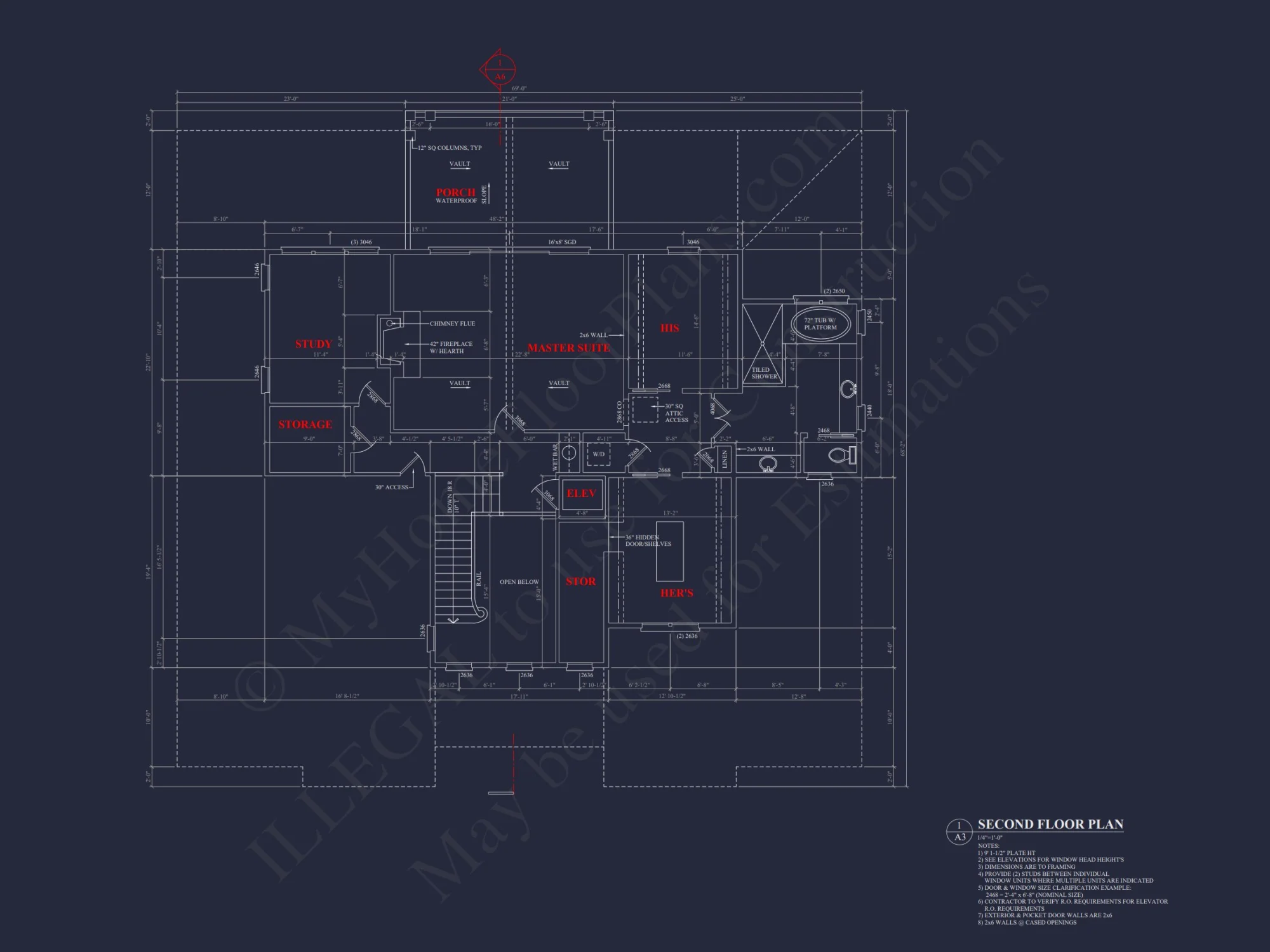 Custom Coastal house Plan with CAD Blueprints and Designs