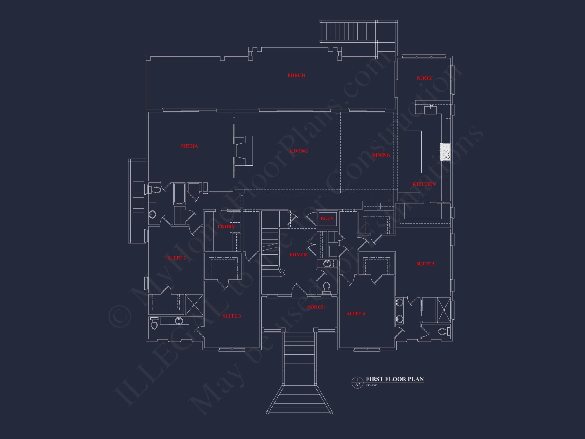 Custom Coastal house Plan with CAD Blueprints and Designs