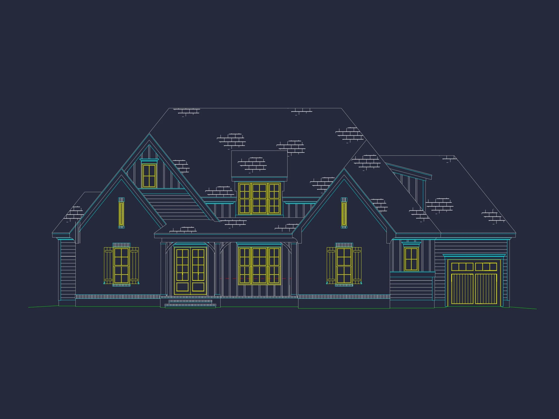 18-2081 HOUSE PLAN - Modern House Plan with CAD Blueprints and Stunning Architecture 35 Modern house Plan with CAD Blueprints and Stunning Architecture