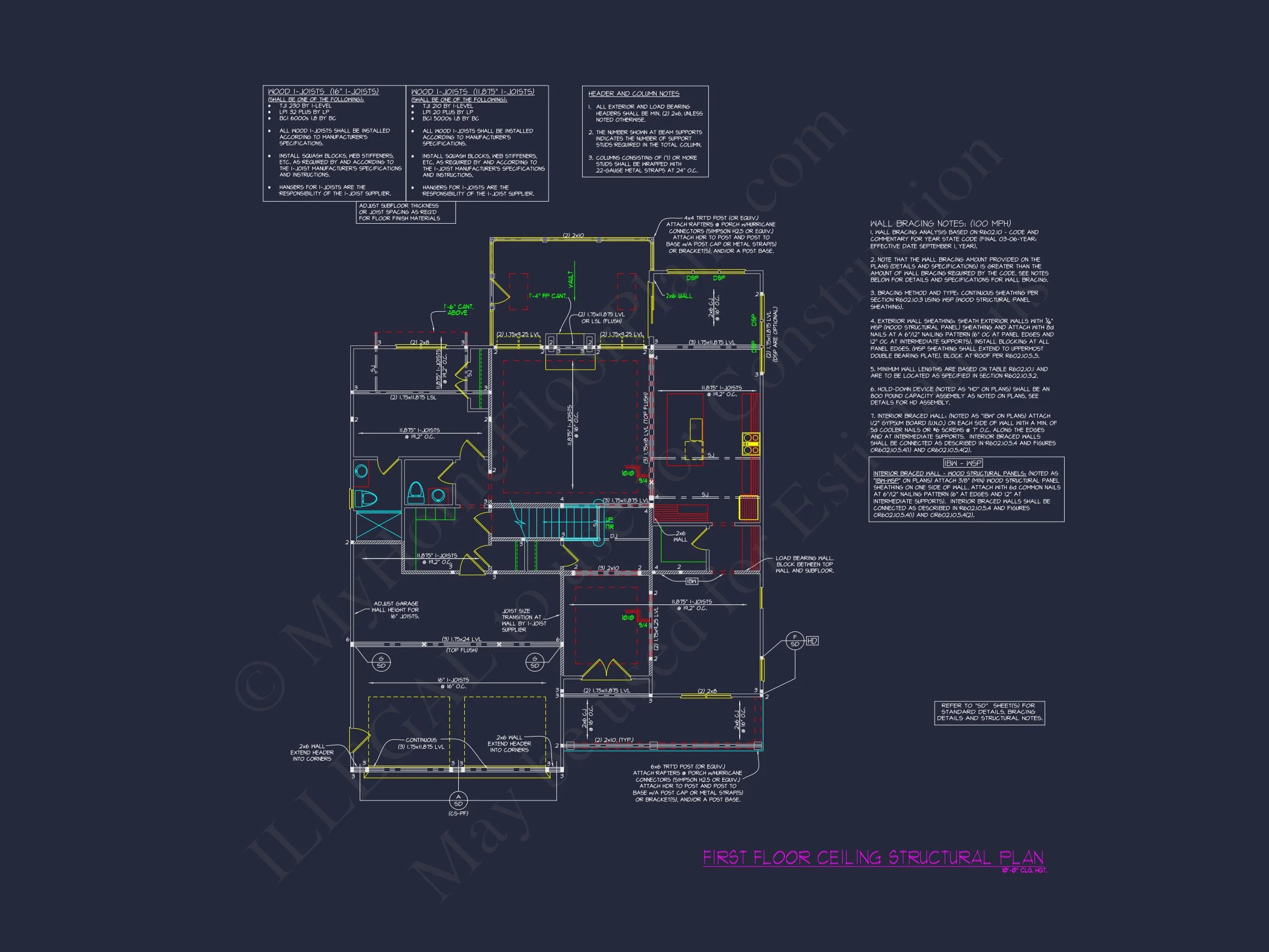 18-1636 HOUSE PLAN - Craftsman Home Plan - 4-Bed, 3-Bath, 2,750 SF 41 Modern Craftsman house Floor Plan with CAD Designs & Blueprints