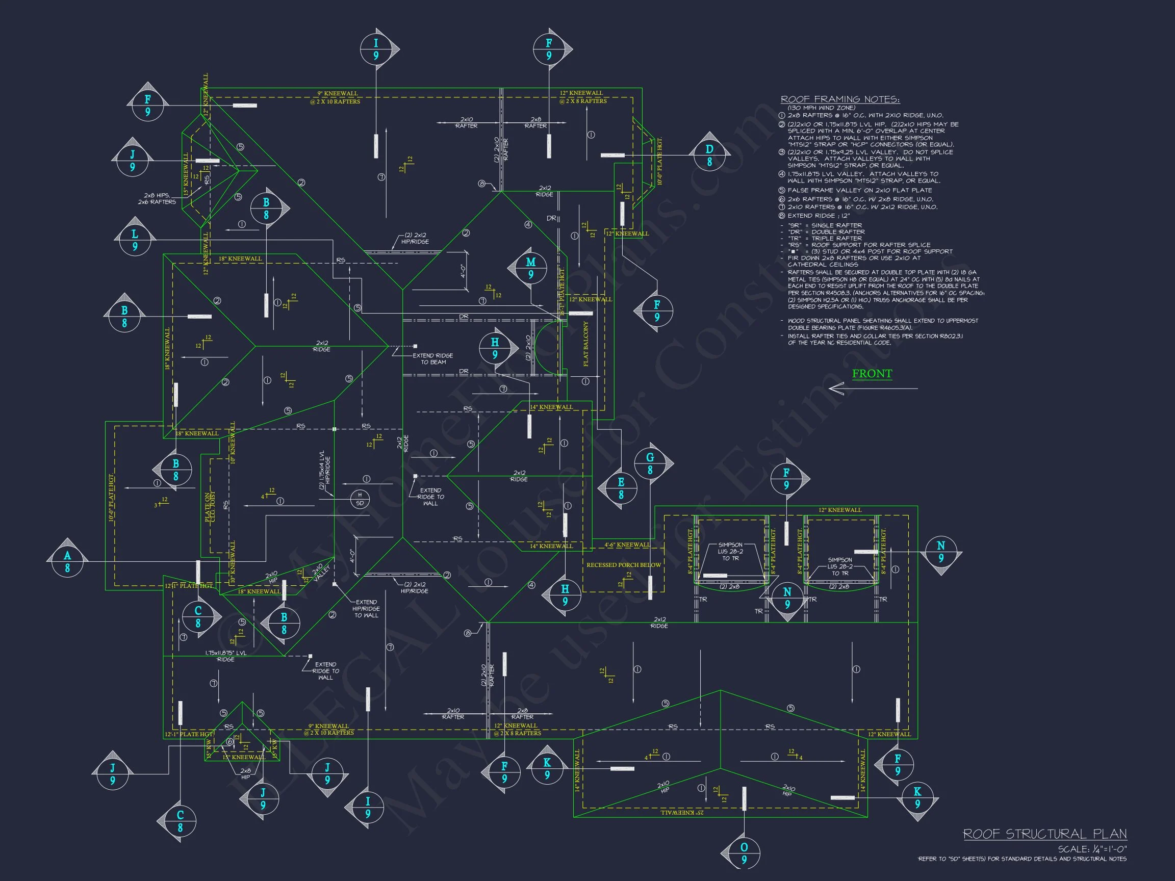 18-1480 HOUSE PLAN - French Country Home Plan - 4-Bed, 4-Bath, 4,118 SF 13 Elegant house Floor Plan with CAD Architecture Designs