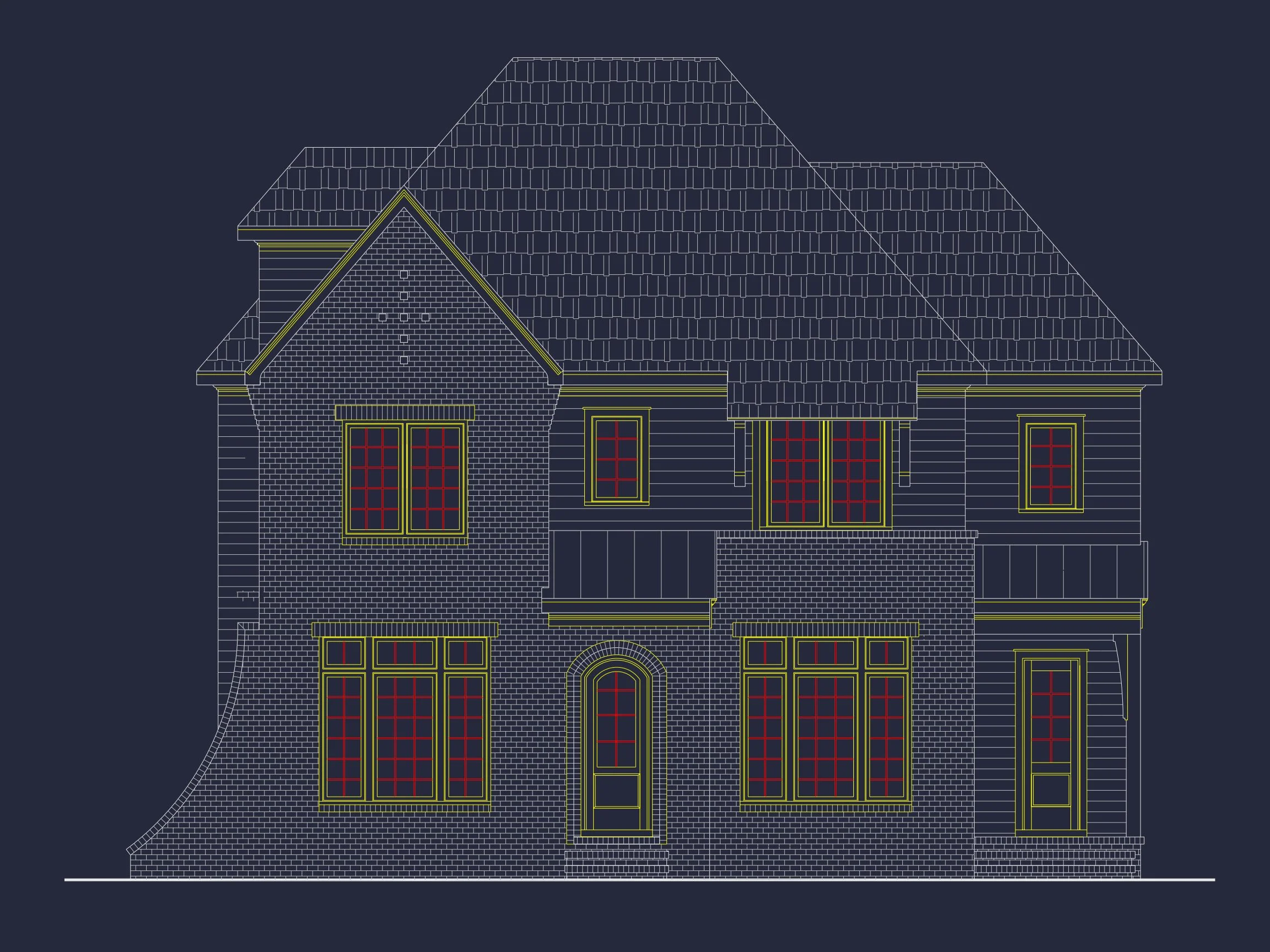 18-1430 HOUSE PLAN - Custom House Plan with 3 Floors, CAD Blueprint, and Designs 22 Custom house Plan with 3 Floors, CAD Blueprint, and Designs