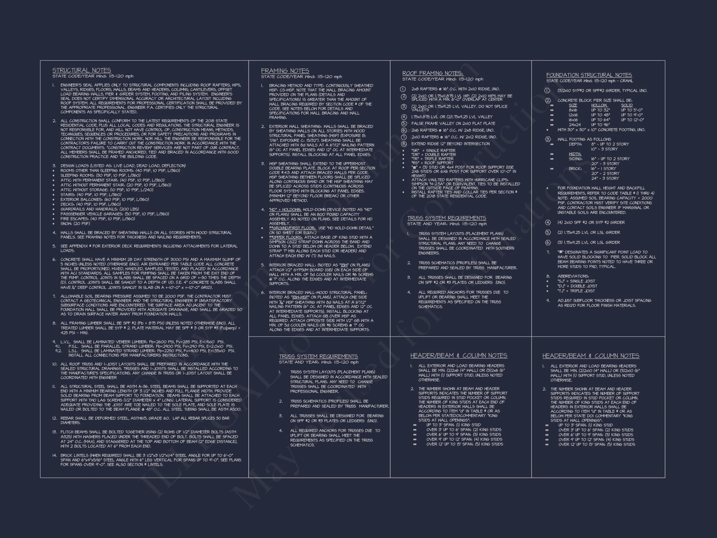 18-1344 HOUSE PLAN - Beach Duplex Floor Plan with 4 Beds, Garage & CAD Designs 22 Beach Duplex Floor Plan with 4 Beds, Garage & CAD Designs