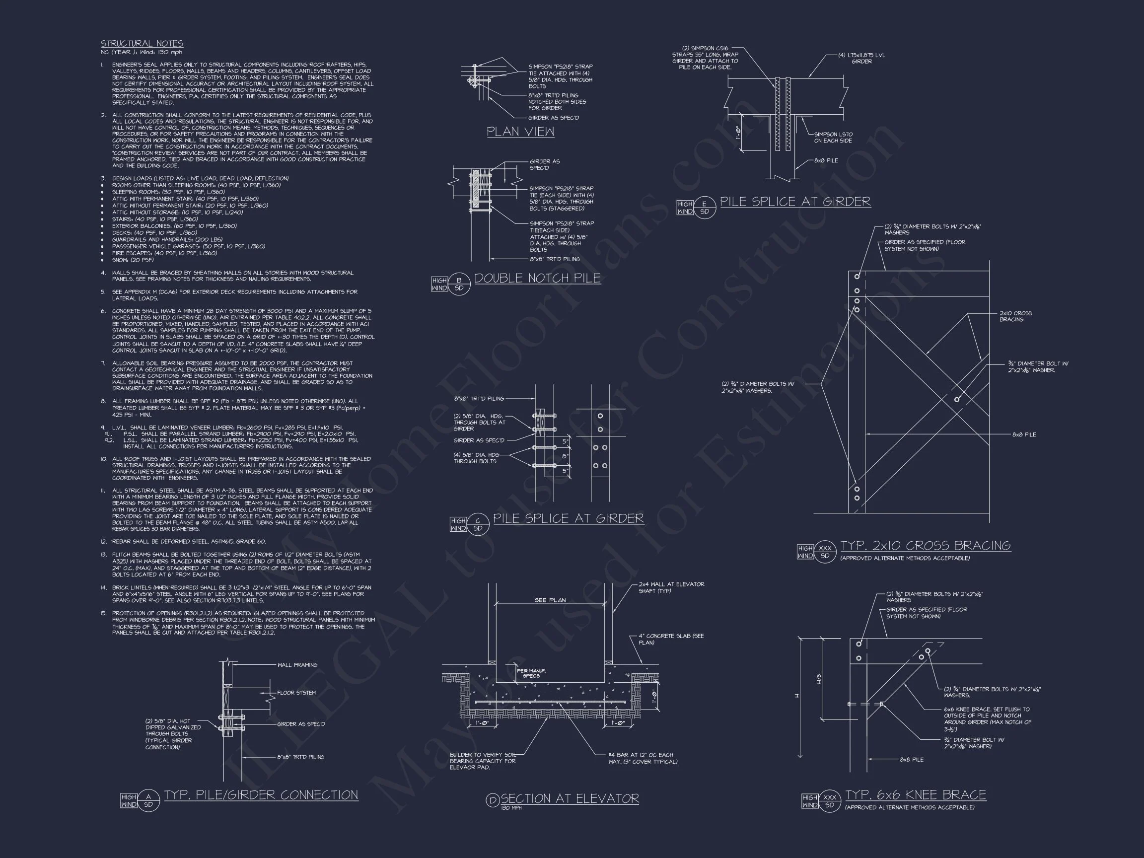 18-1344 HOUSE PLAN - Beach Duplex Floor Plan with 4 Beds, Garage & CAD Designs 19 Beach Duplex Floor Plan with 4 Beds, Garage & CAD Designs